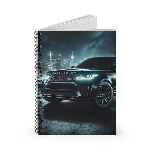 Black Range Rover Spiral Notebook Paper products Printify   