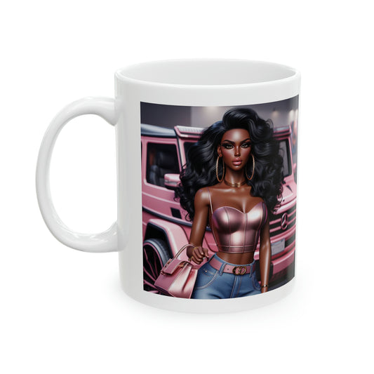 Pink Luxury Mug Mug Printify 11oz  