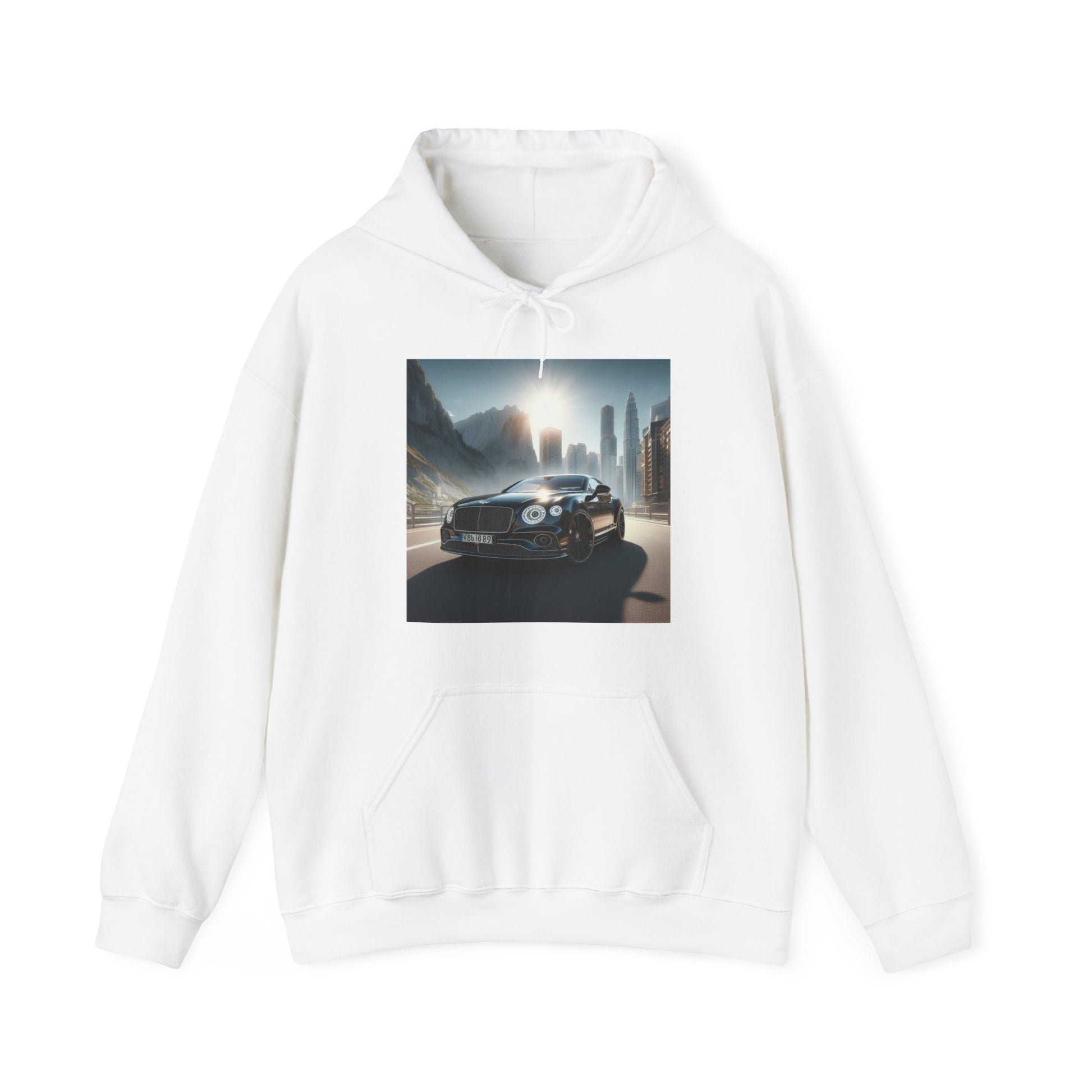 Black Bentley Hoodie Hoodie Printify White S 