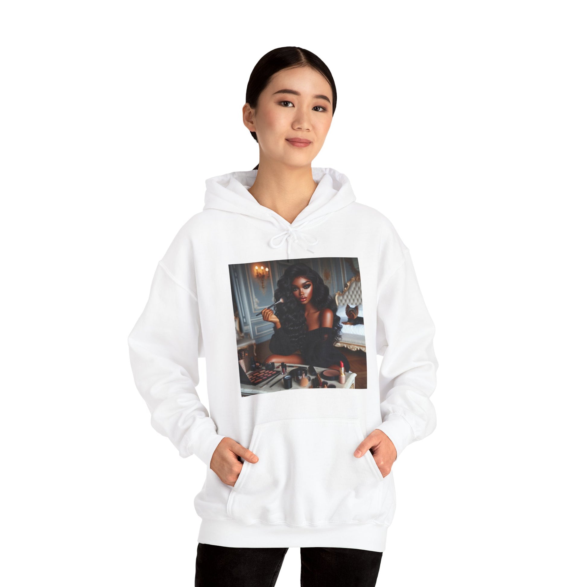 Make Up Time Hoodie Hoodie Printify   