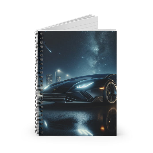 Black Lamborghini Spiral Notebook  Printify   