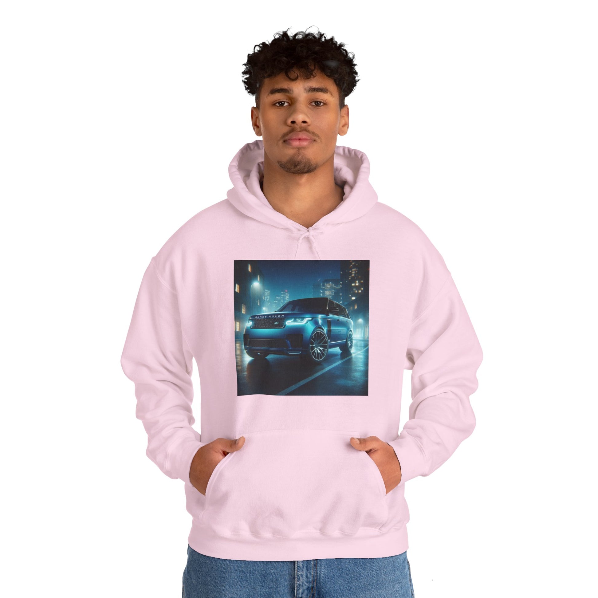 Blue Range Rover Hoodie Hoodie Printify   