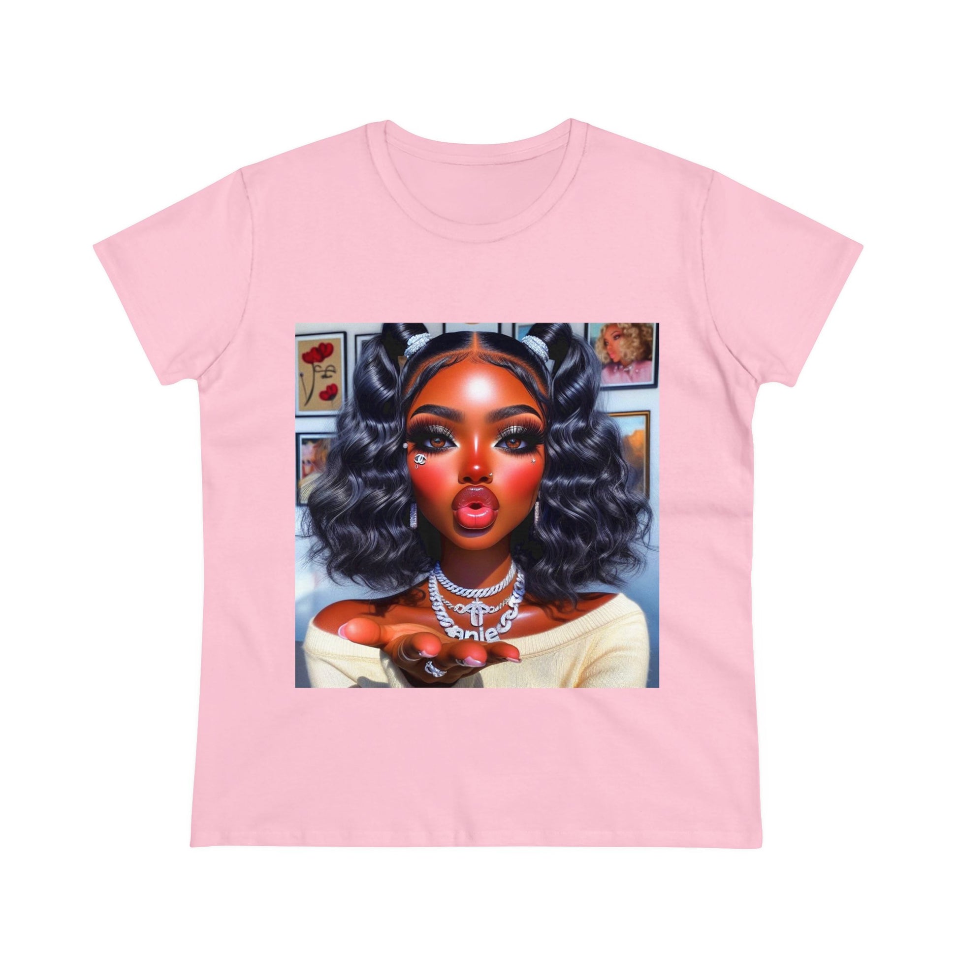 Muah T-Shirt T-Shirt Printify Light Pink S 