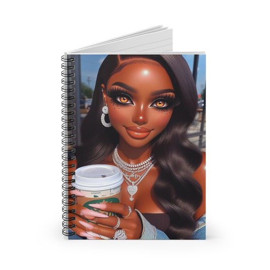 Coffee Beauty Spiral Notebook Paper products Printify   