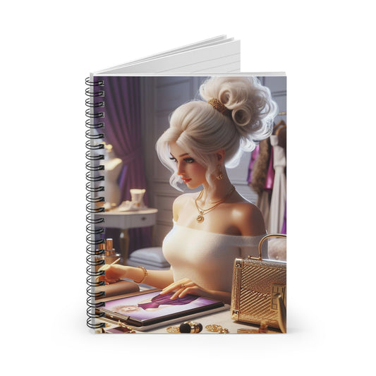 Fashion and Beauty Spiral Notebook Paper products Printify   
