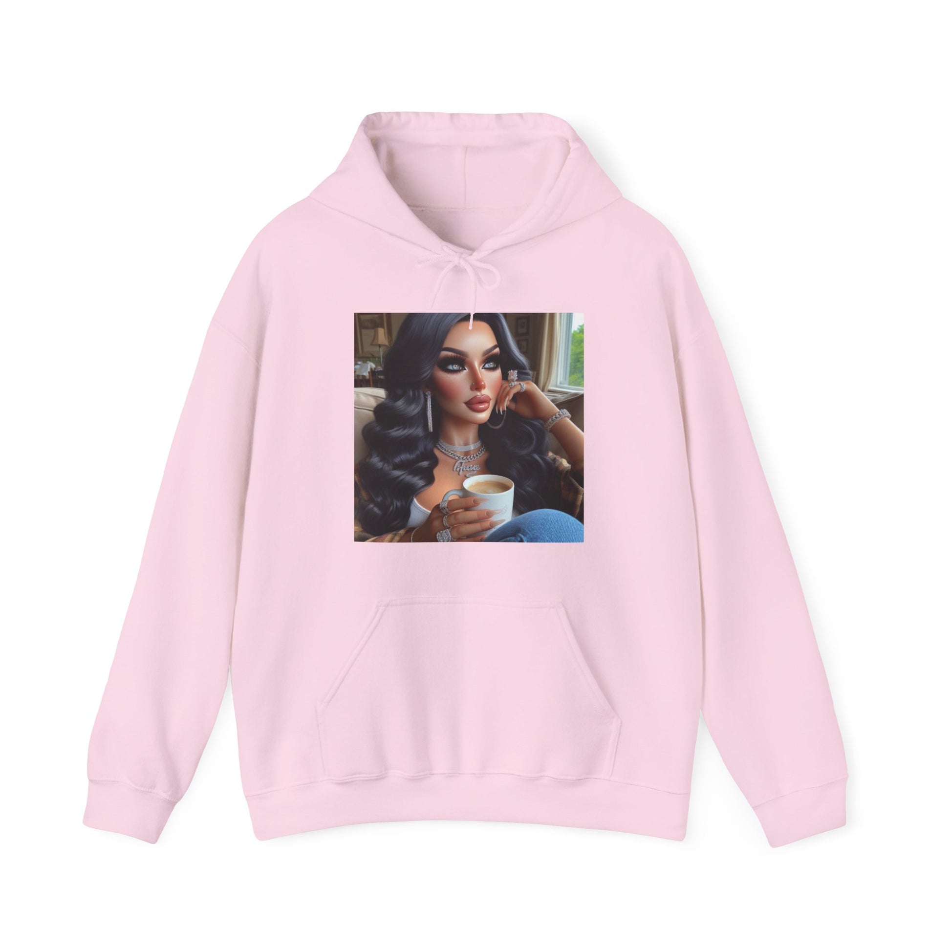 Coffee Break Hoodie Hoodie Printify Light Pink S 