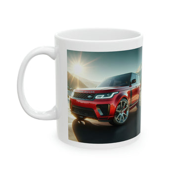 Red Range Rover Mug Mug Printify 11oz  