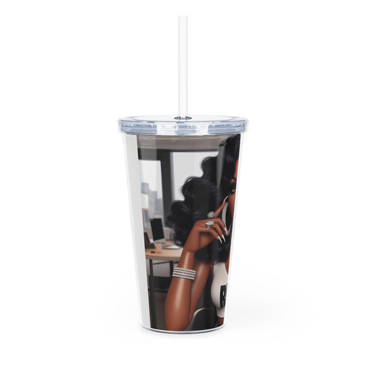 Rich Girl Tumbler with Straw Mug Printify   