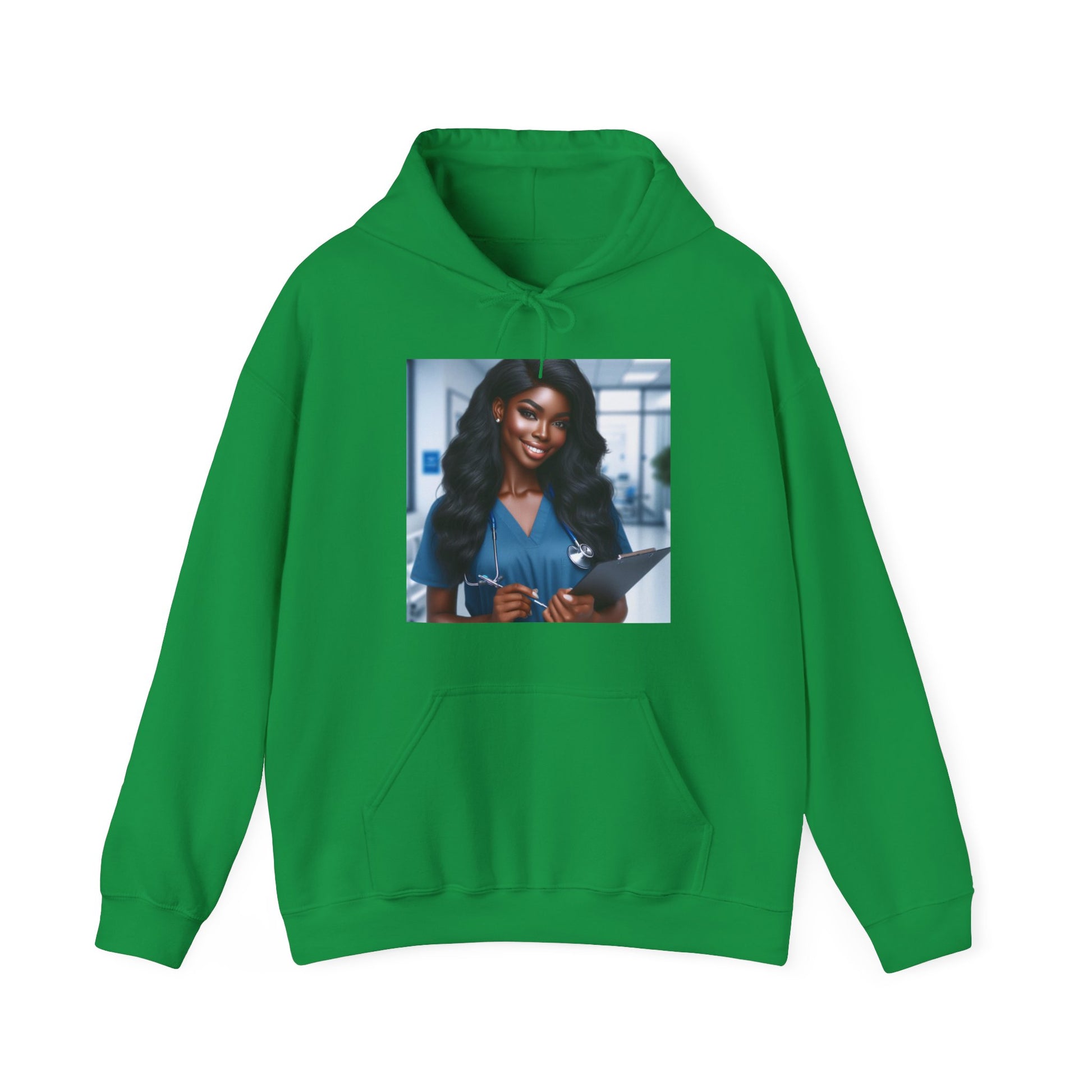 Your Favorite Nurse Hoodie Hoodie Printify Irish Green S 