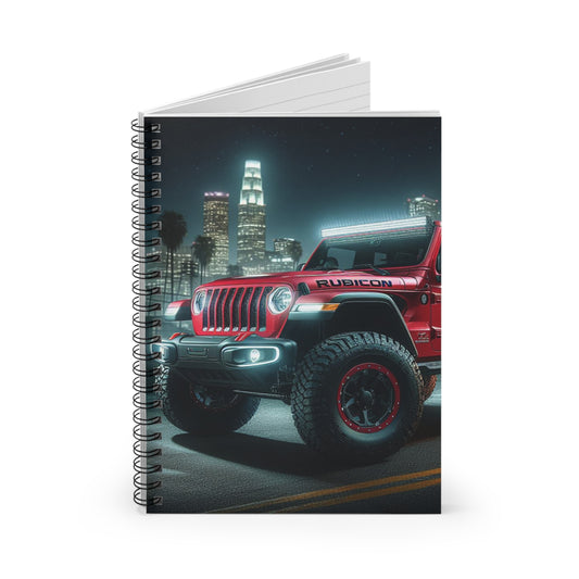 Red Rubicon Spiral Notebook Paper products Printify   