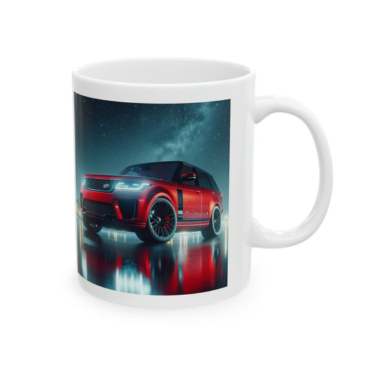 Red Range Rover Mug Mug Printify   
