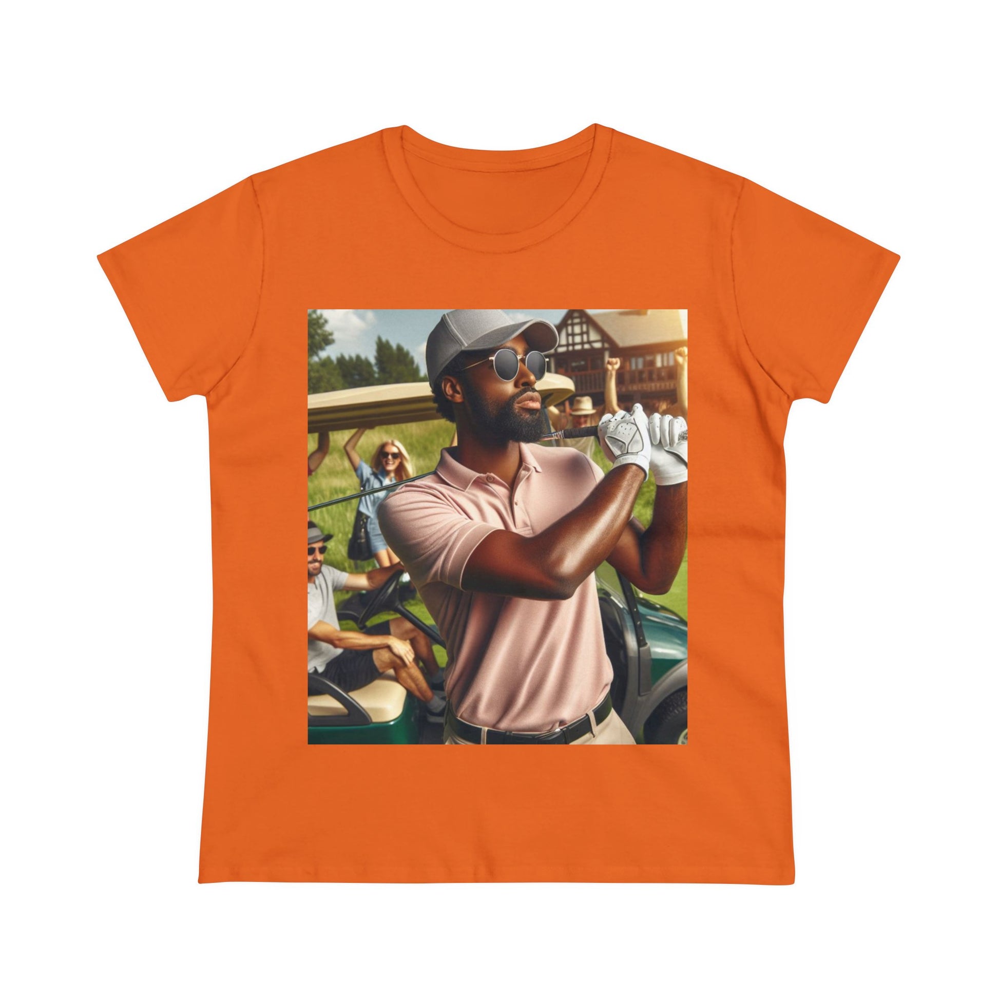 Golf Tournament T-Shirt T-Shirt Printify Orange S 