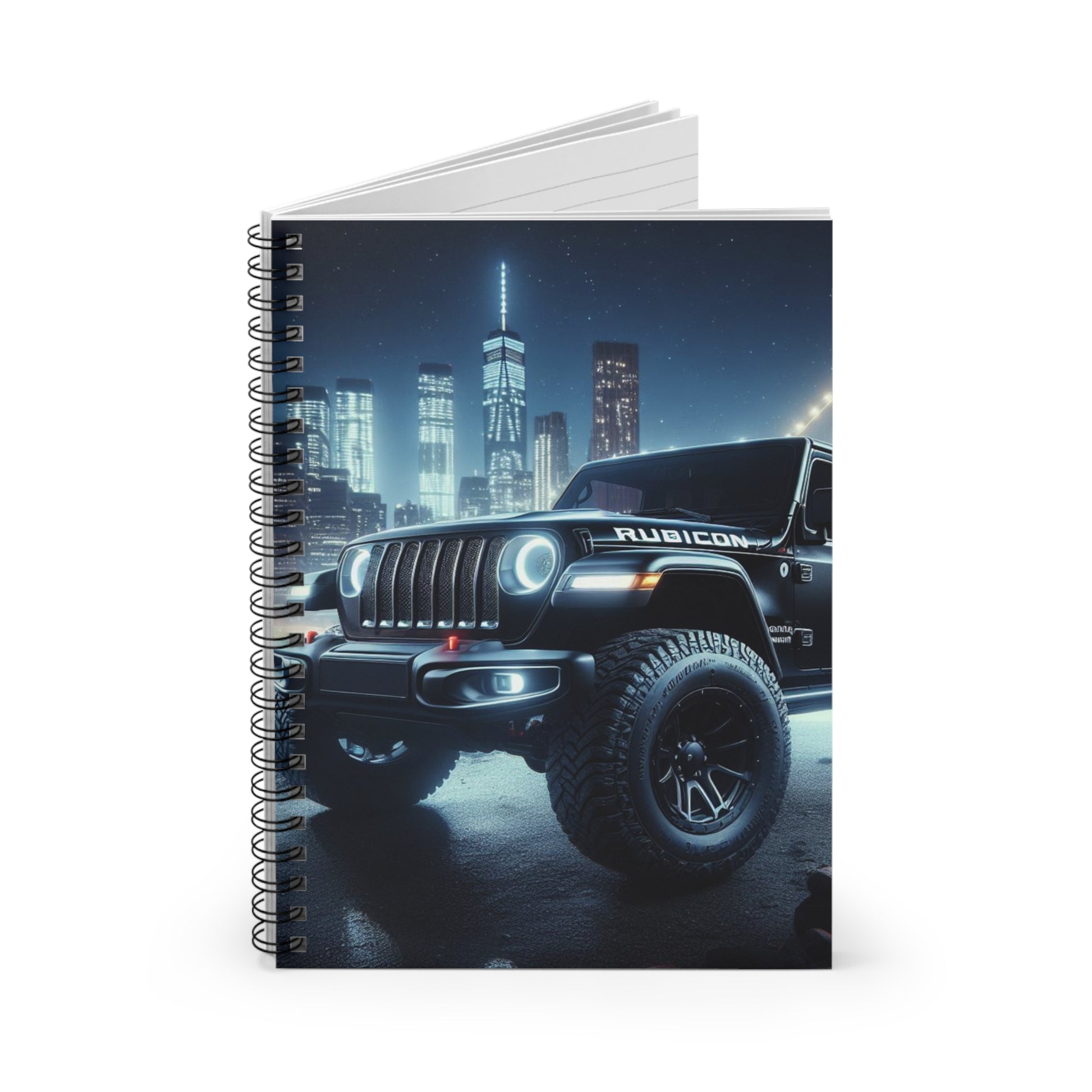 Black Rubicon Spiral Notebook - Ruled Line Paper products Printify   