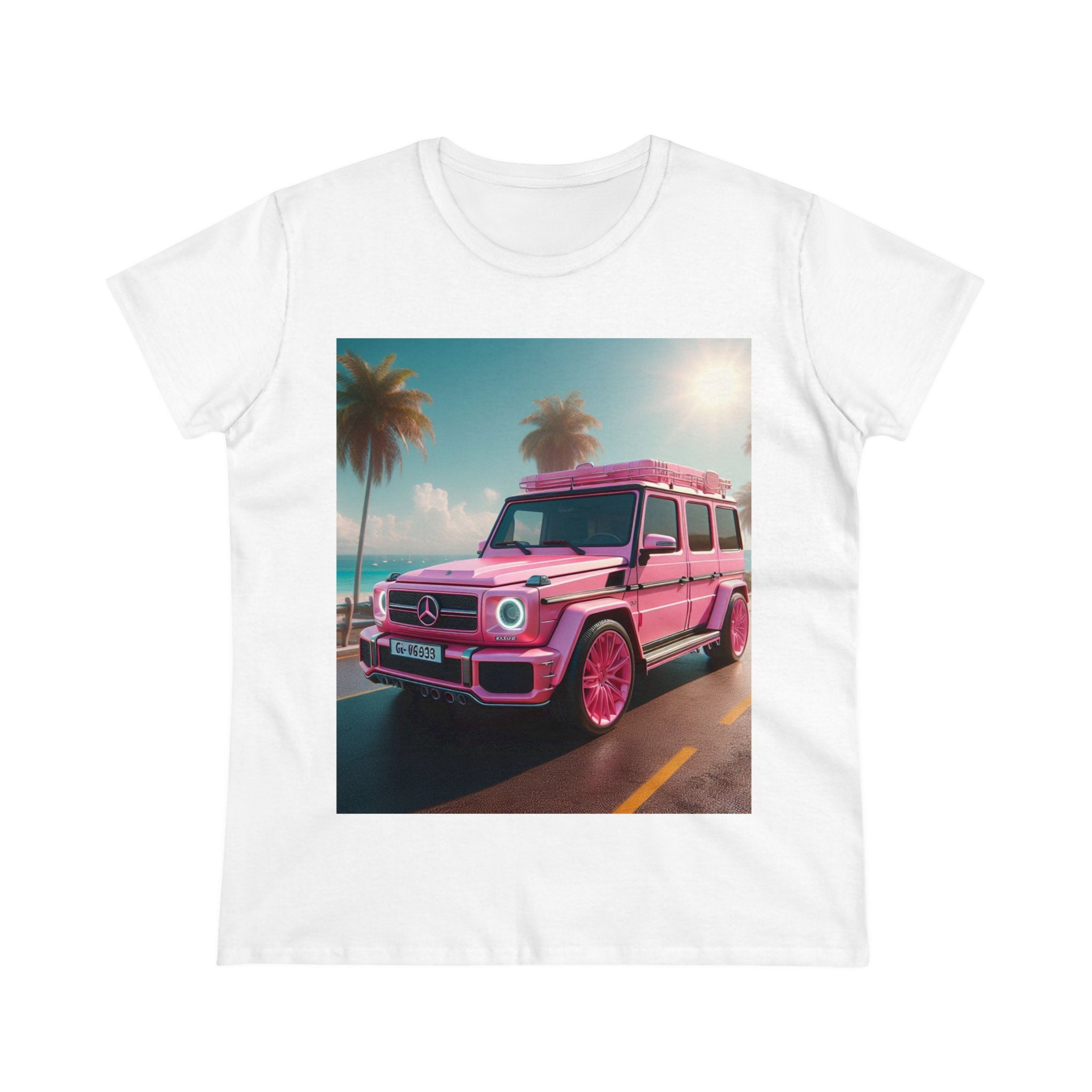 Pink G-Wagon T-Shirt T-Shirt Printify White S 