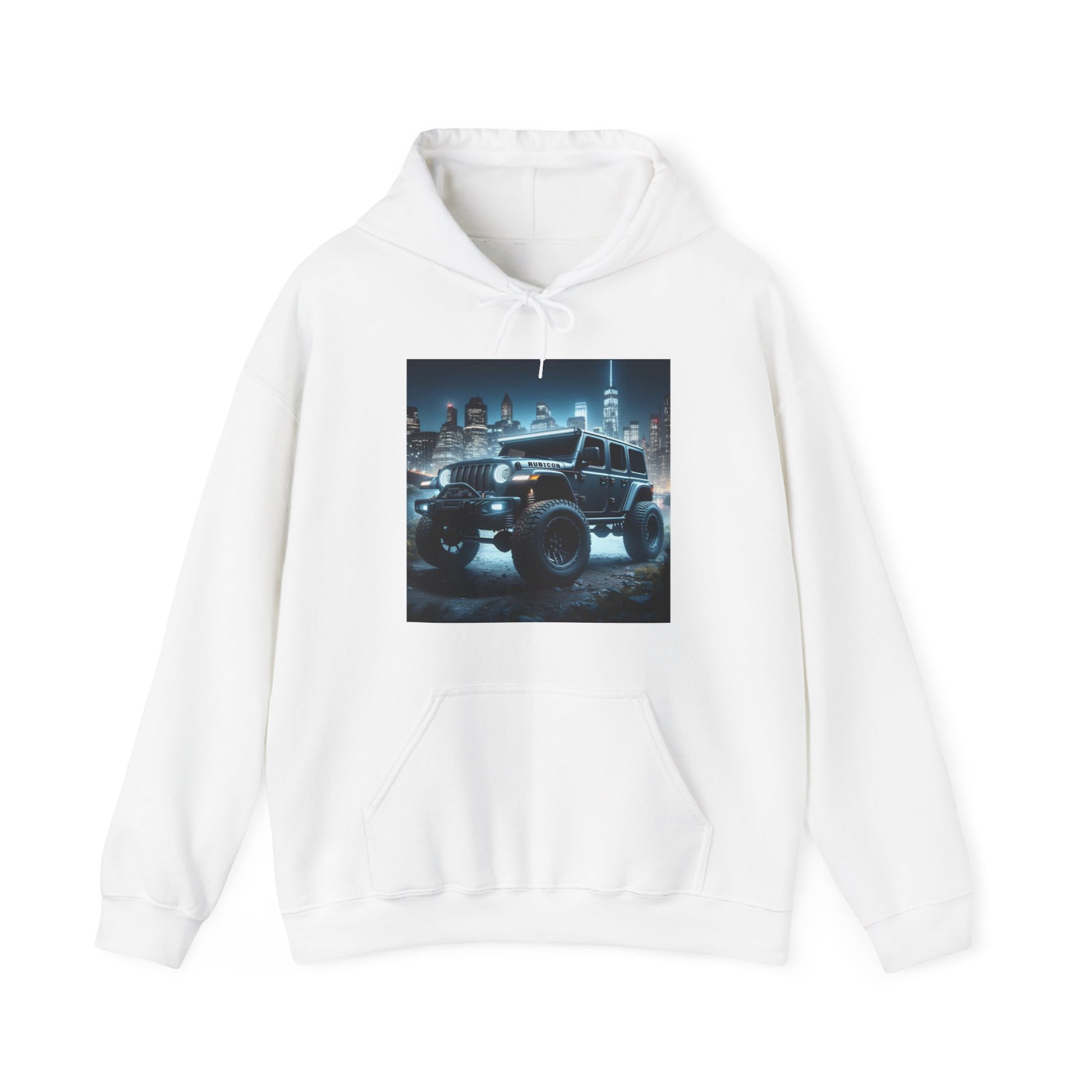 Gray Rubicon Hoodie Hoodie Printify White S 