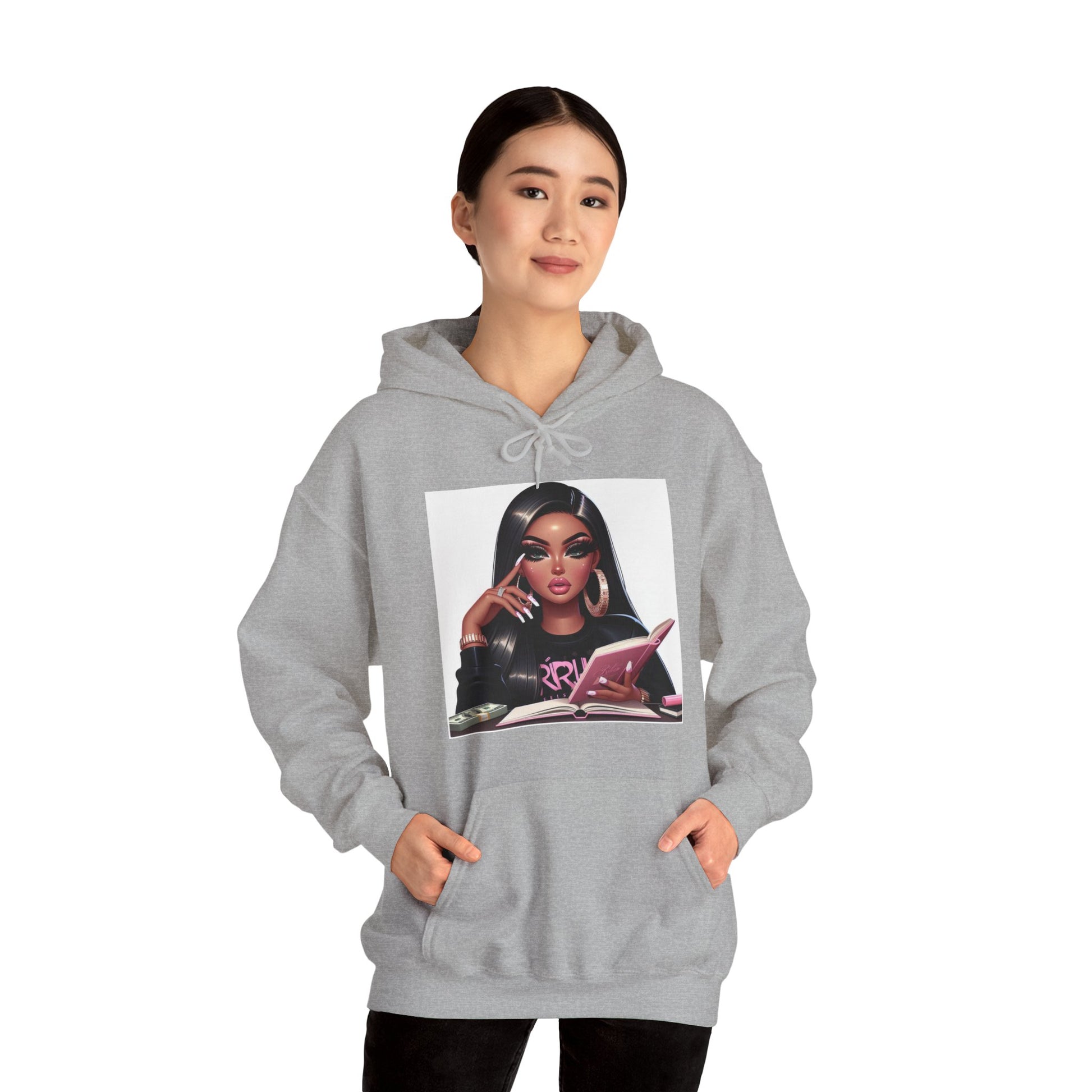 Thinking of a Plan Hoodie Hoodie Printify   