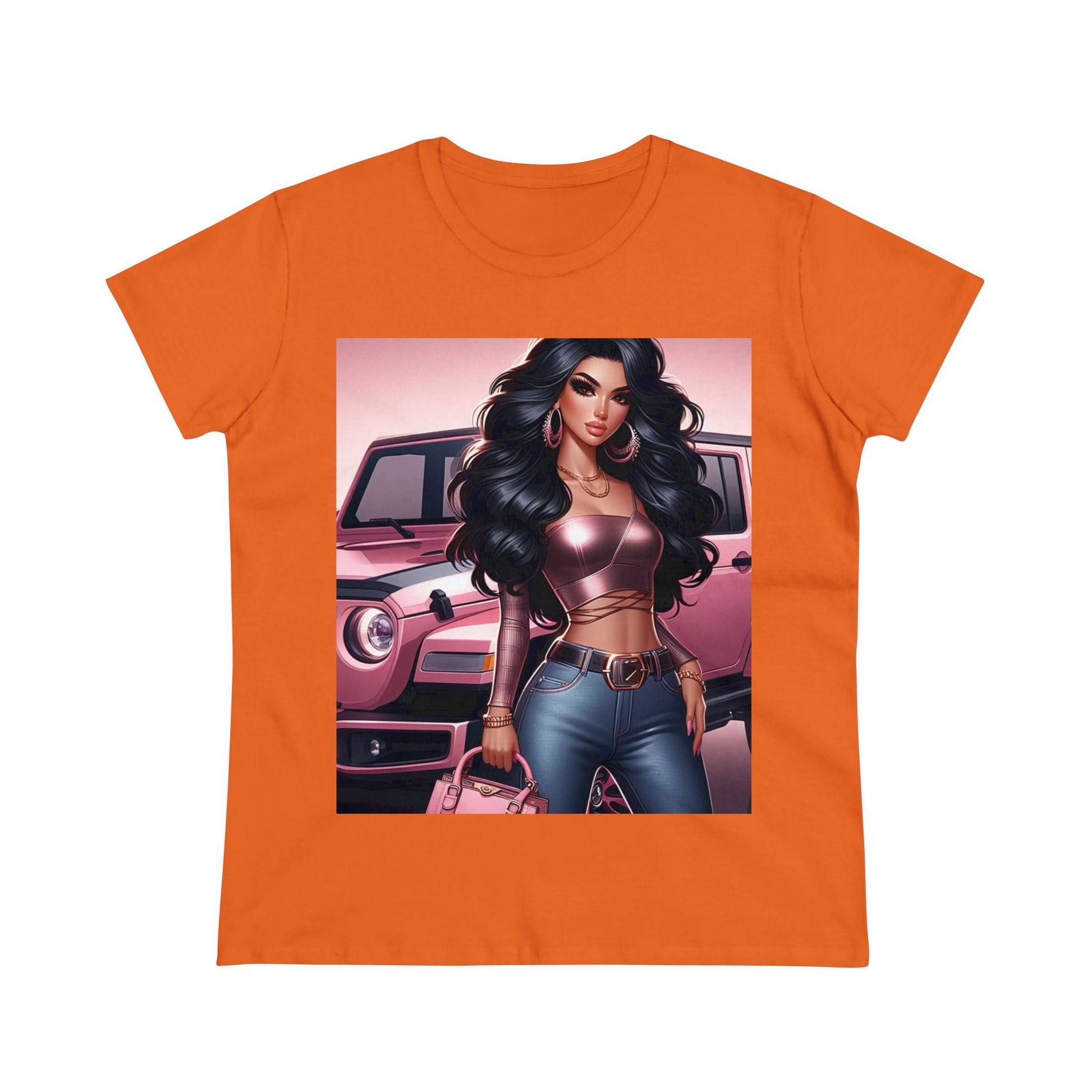 Pink Luxury T-Shirt T-Shirt Printify Orange S 