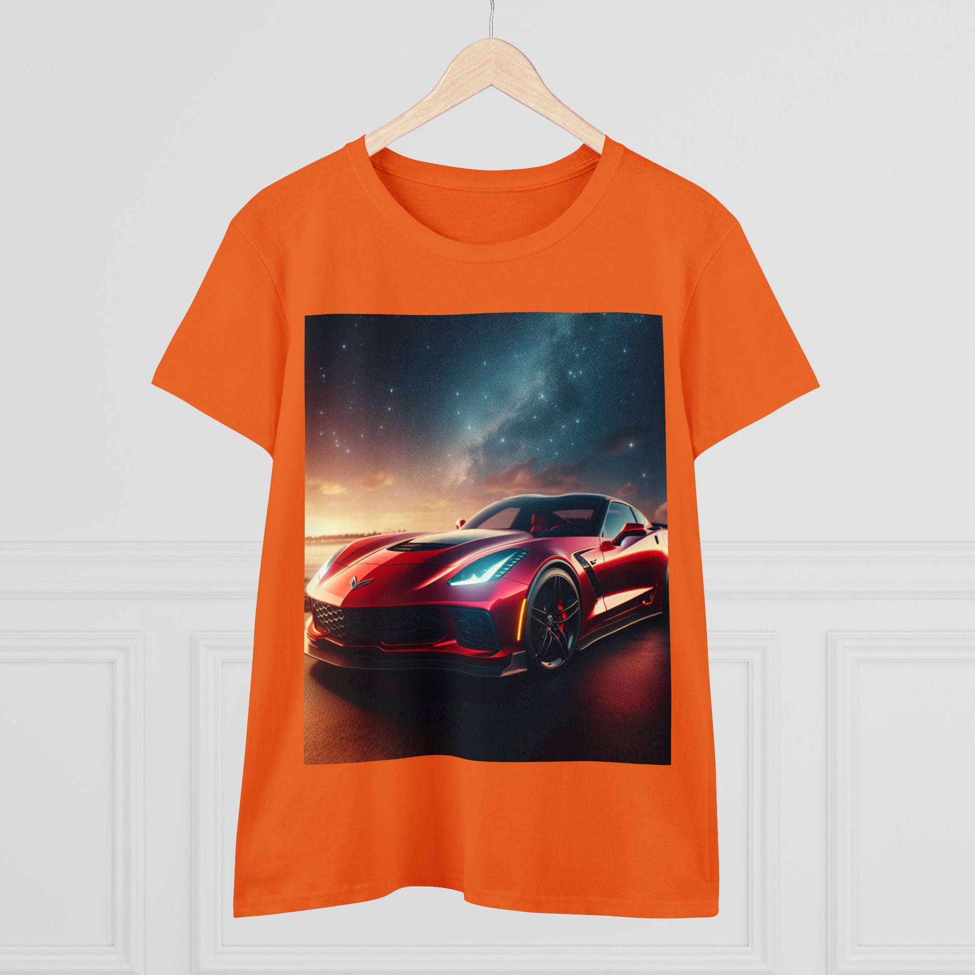 Red Corvette T-Shirt T-Shirt Printify   