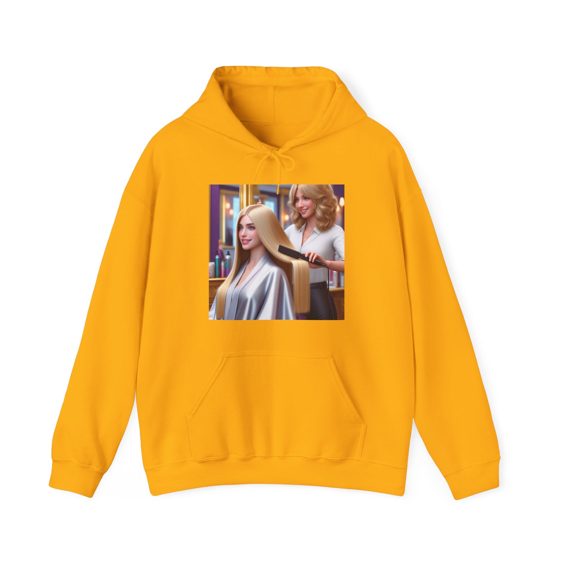 Hair Day Hoodie Hoodie Printify Gold S 