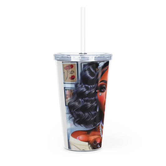 Muah Tumbler with Straw Mug Printify   