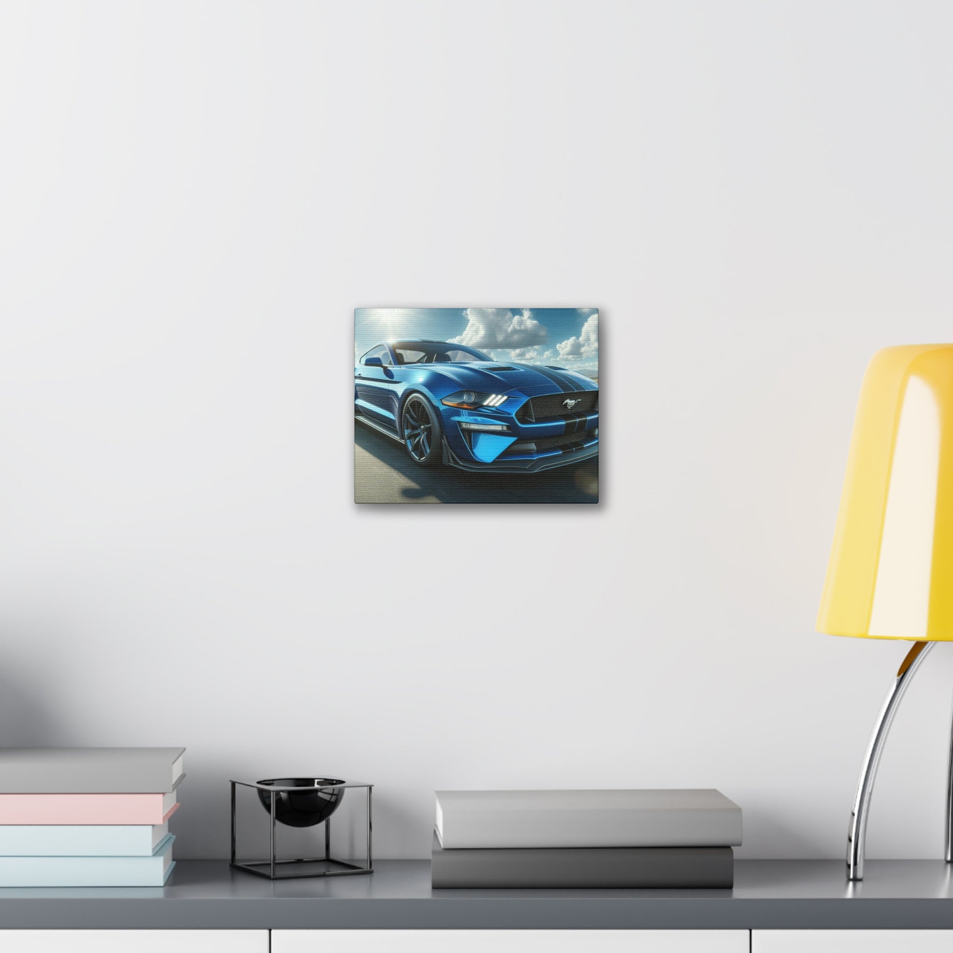 Blue Mustang Canvas Canvas Printify 10" x 8" (Horizontal) 0.75'' 