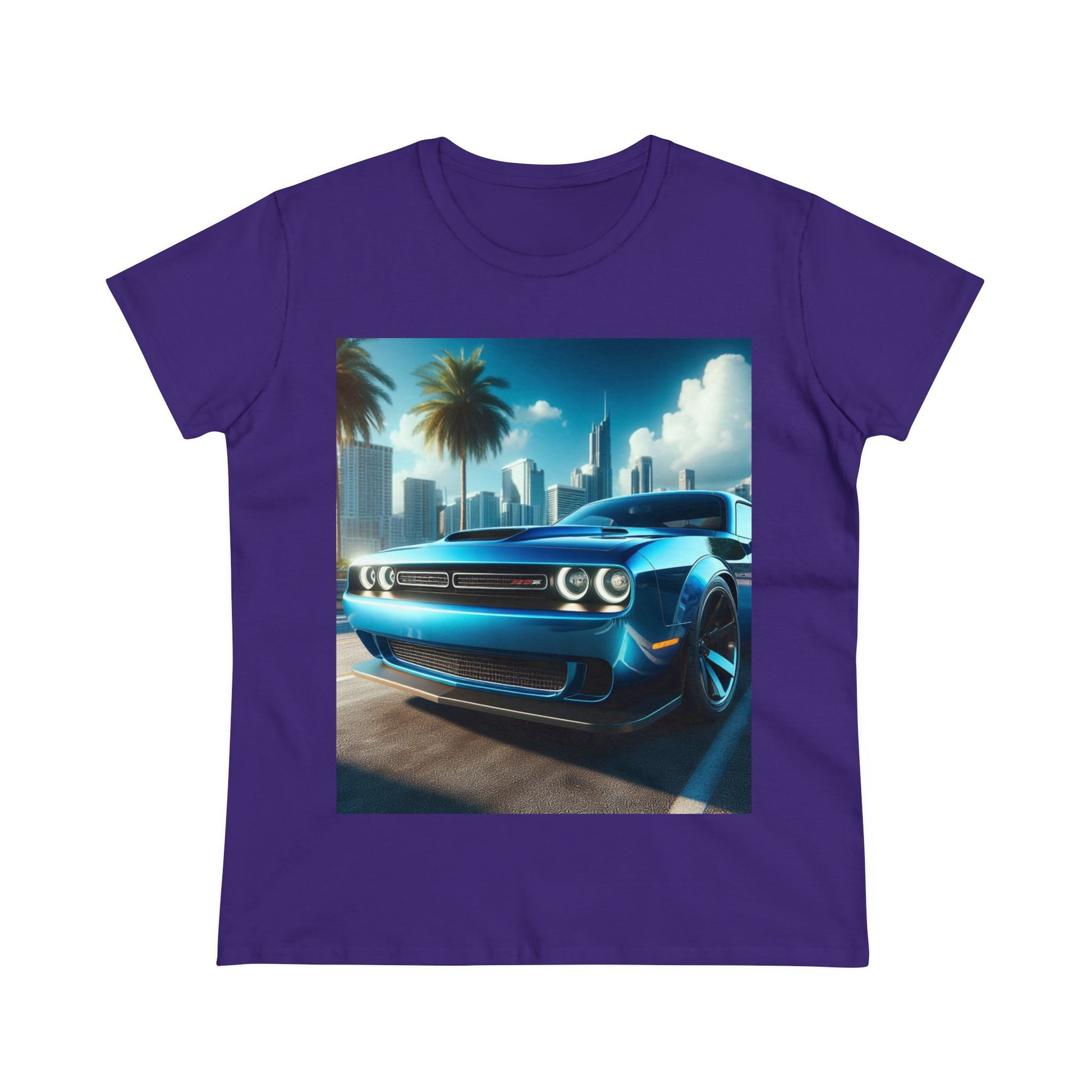 Blue Challenger T-Shirt T-Shirt Printify Purple S 