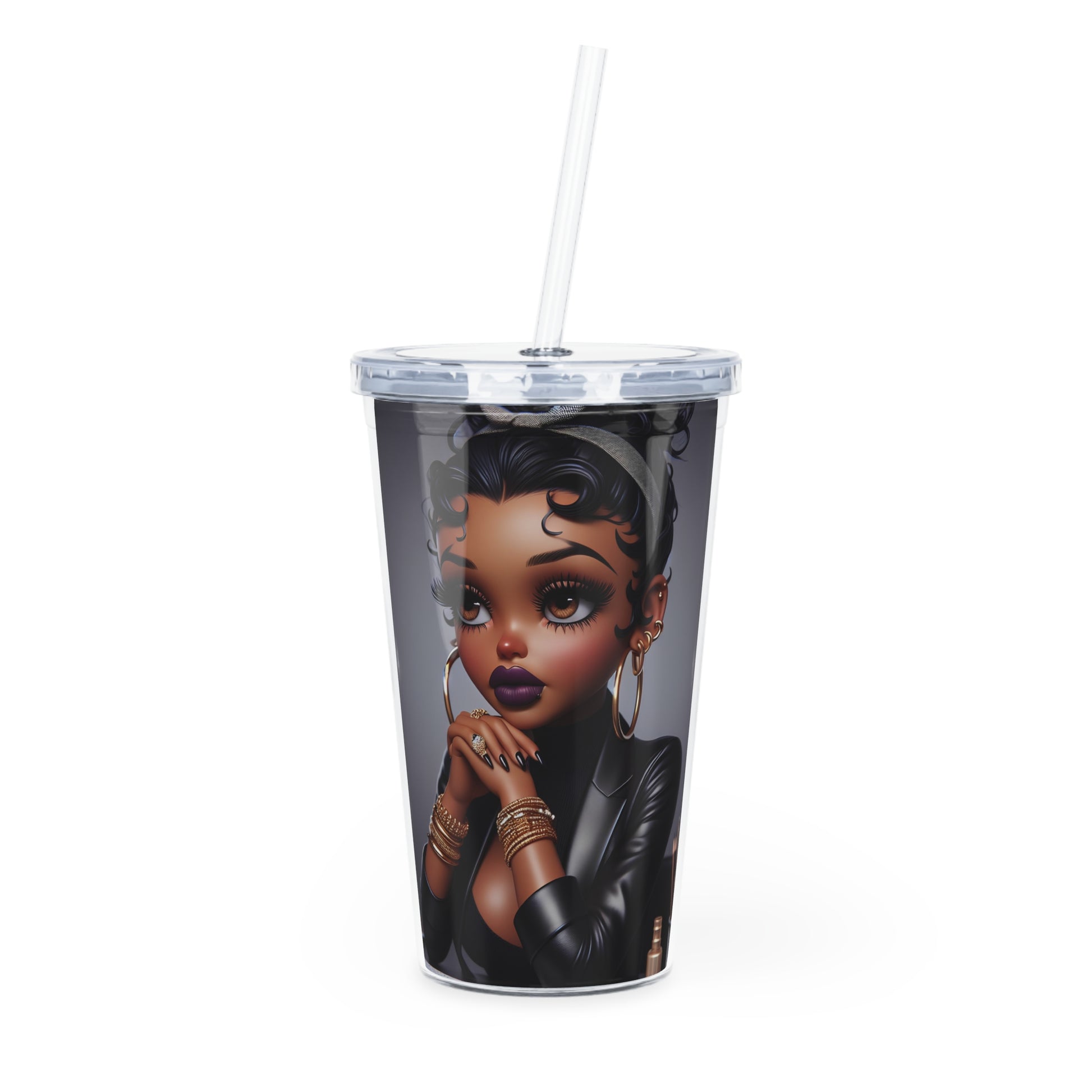 Business Betty Tumbler with Straw Mug Printify 20oz Transparent 