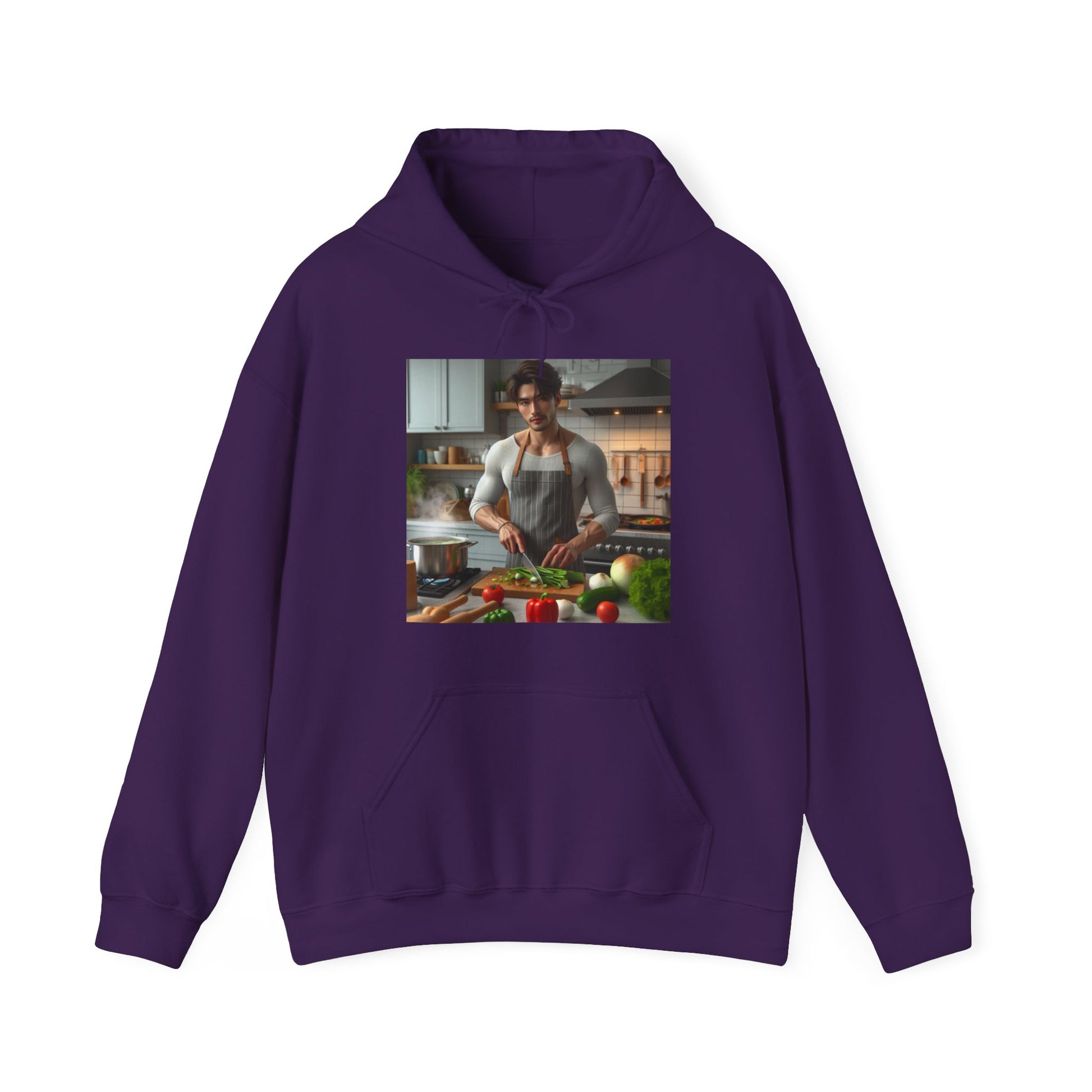 Dinner Time Hoodie Hoodie Printify Purple S 