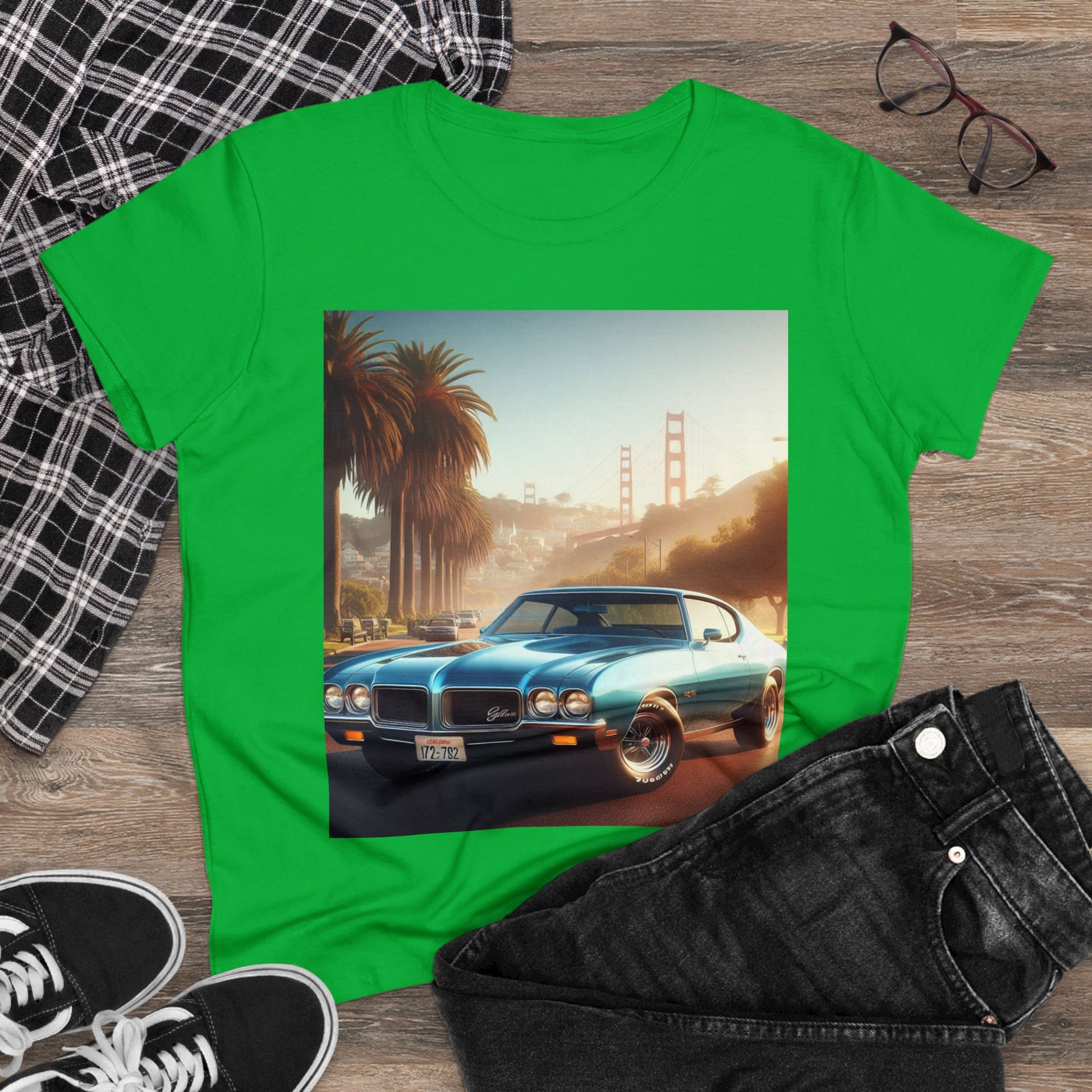 1972 Blue Buick Gran Sport T-Shirt T-Shirt Printify   