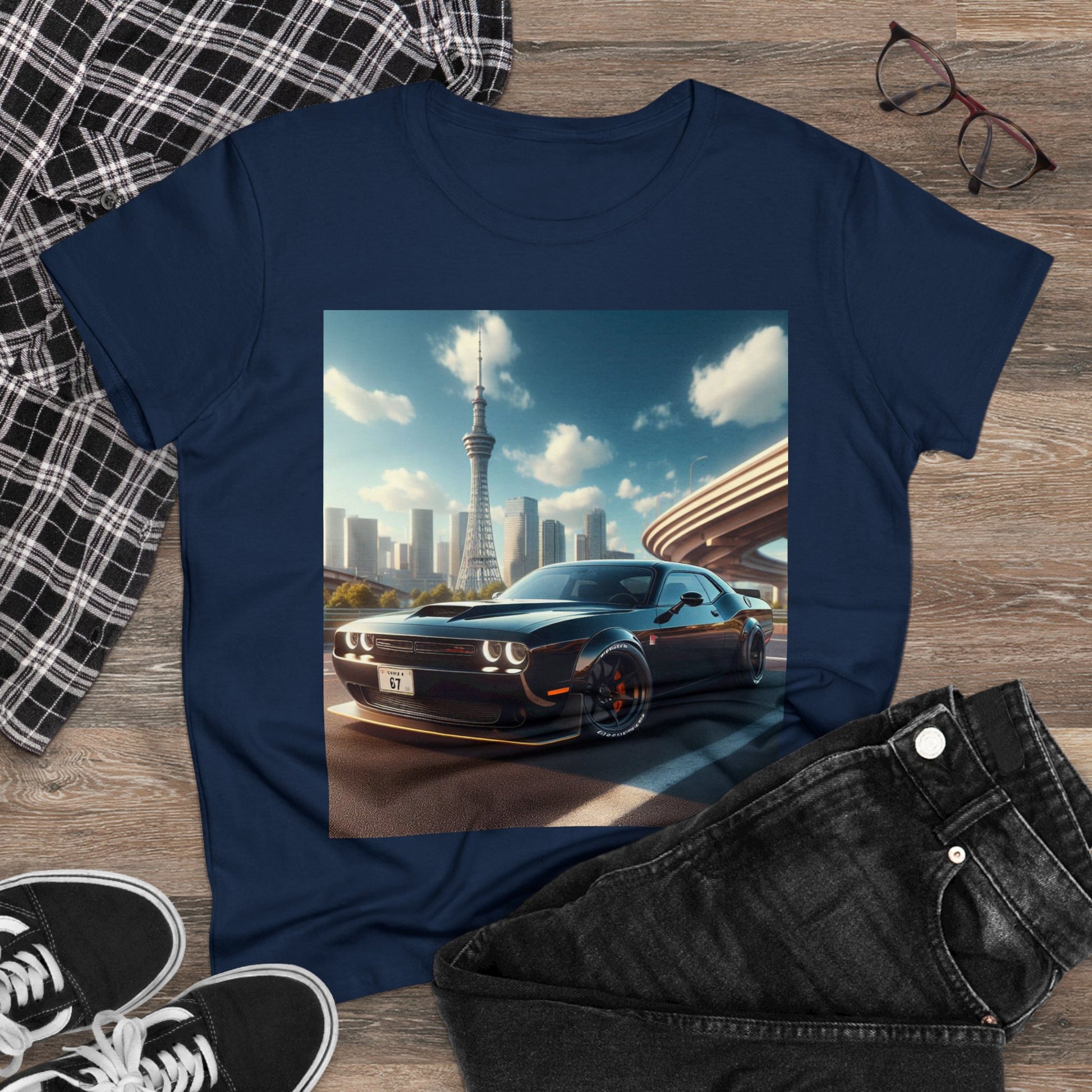 Black Challenger T-Shirt T-Shirt Printify   