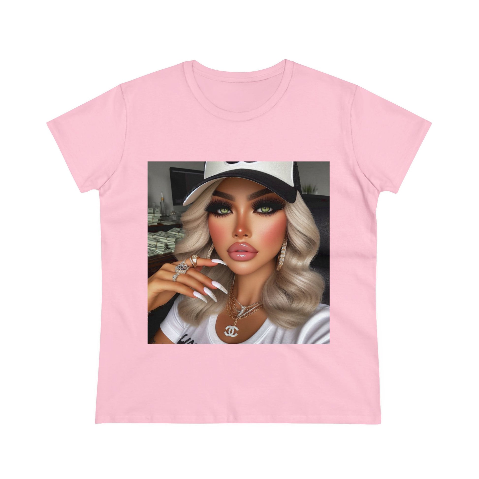 Big Money T-Shirt T-Shirt Printify Light Pink S 