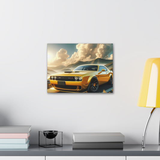 Yellow Challenger Canvas Canvas Printify 16″ x 12″ (Horizontal) 0.75'' 