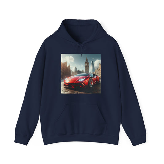 Red Lamborghini Hoodie Hoodie Printify Navy S 
