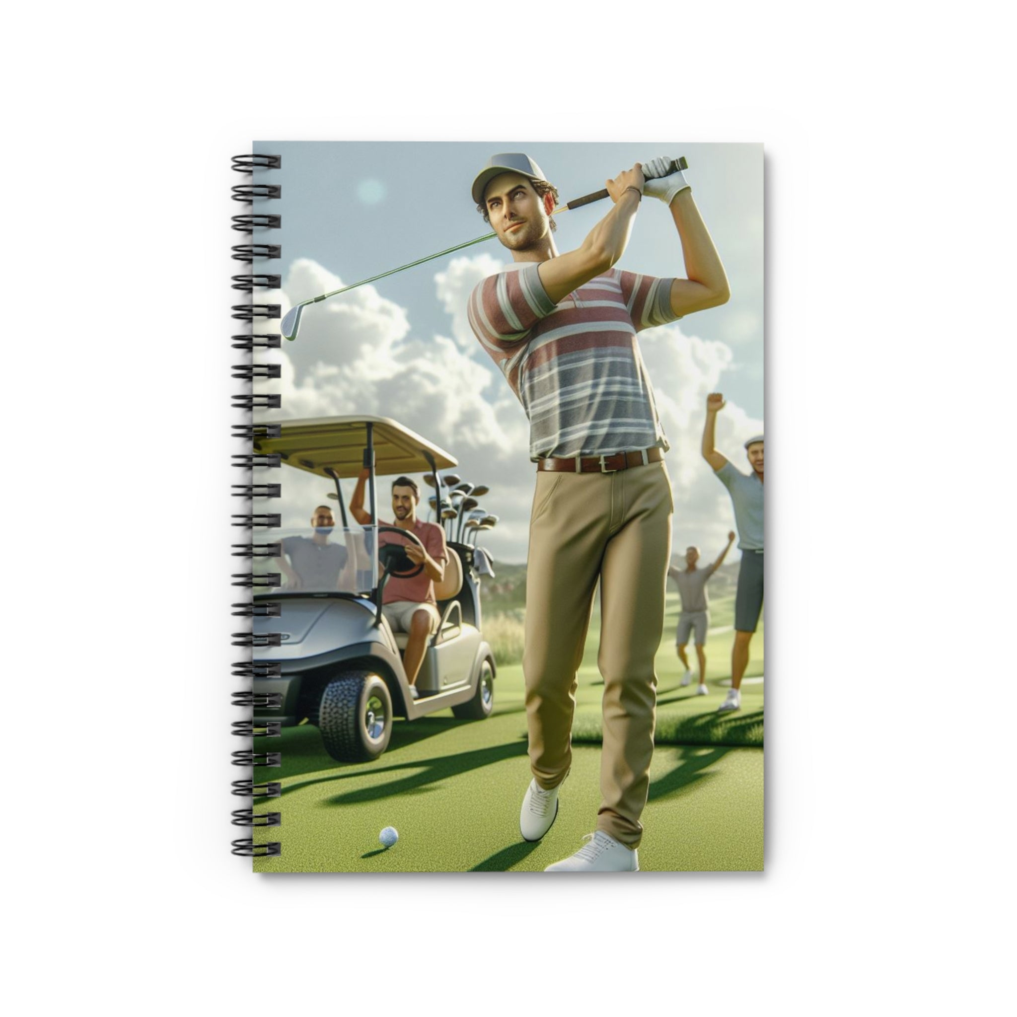 Golf Tournament Spiral Notebook Paper products Printify One Size  