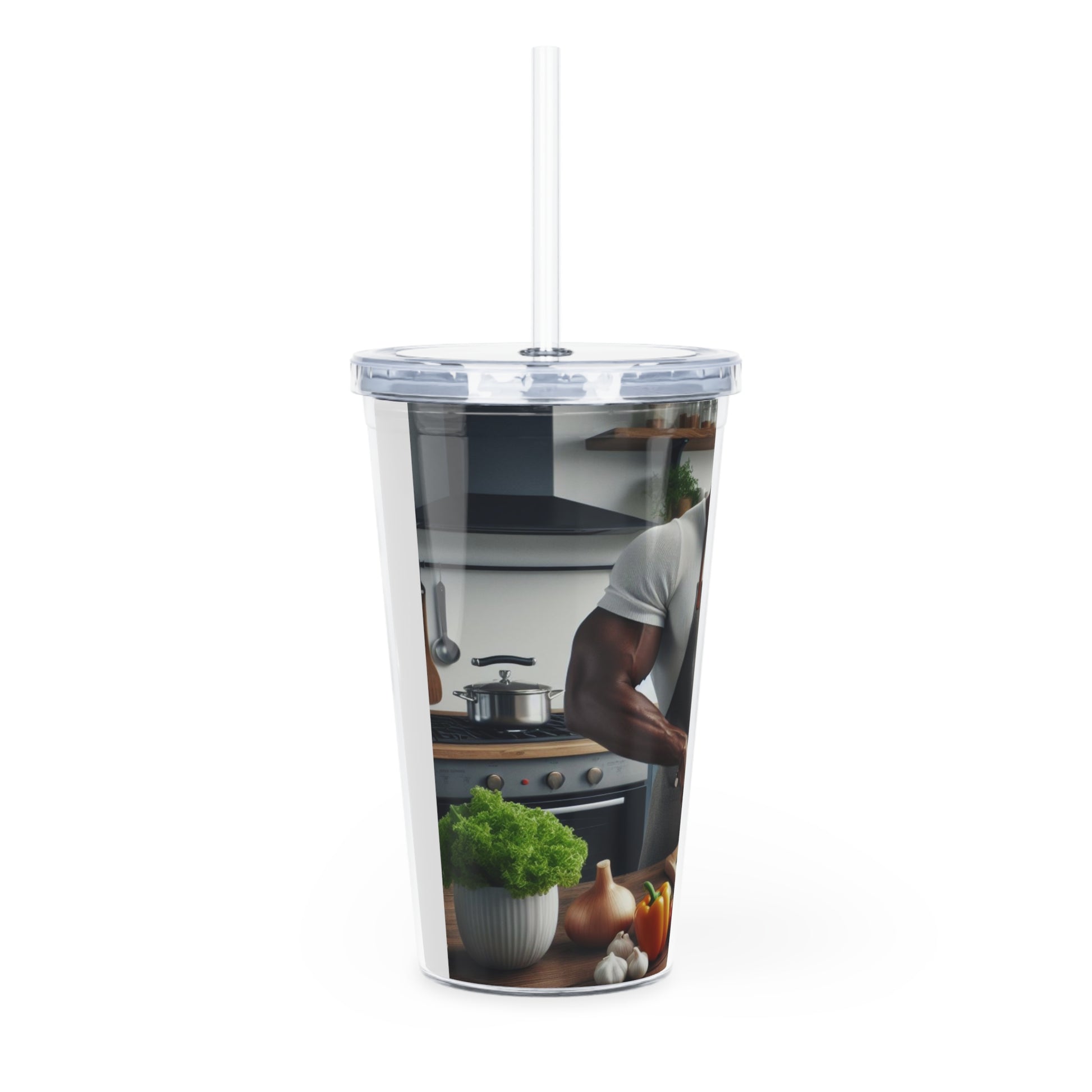 Dinner Time Tumbler with Straw Mug Printify   