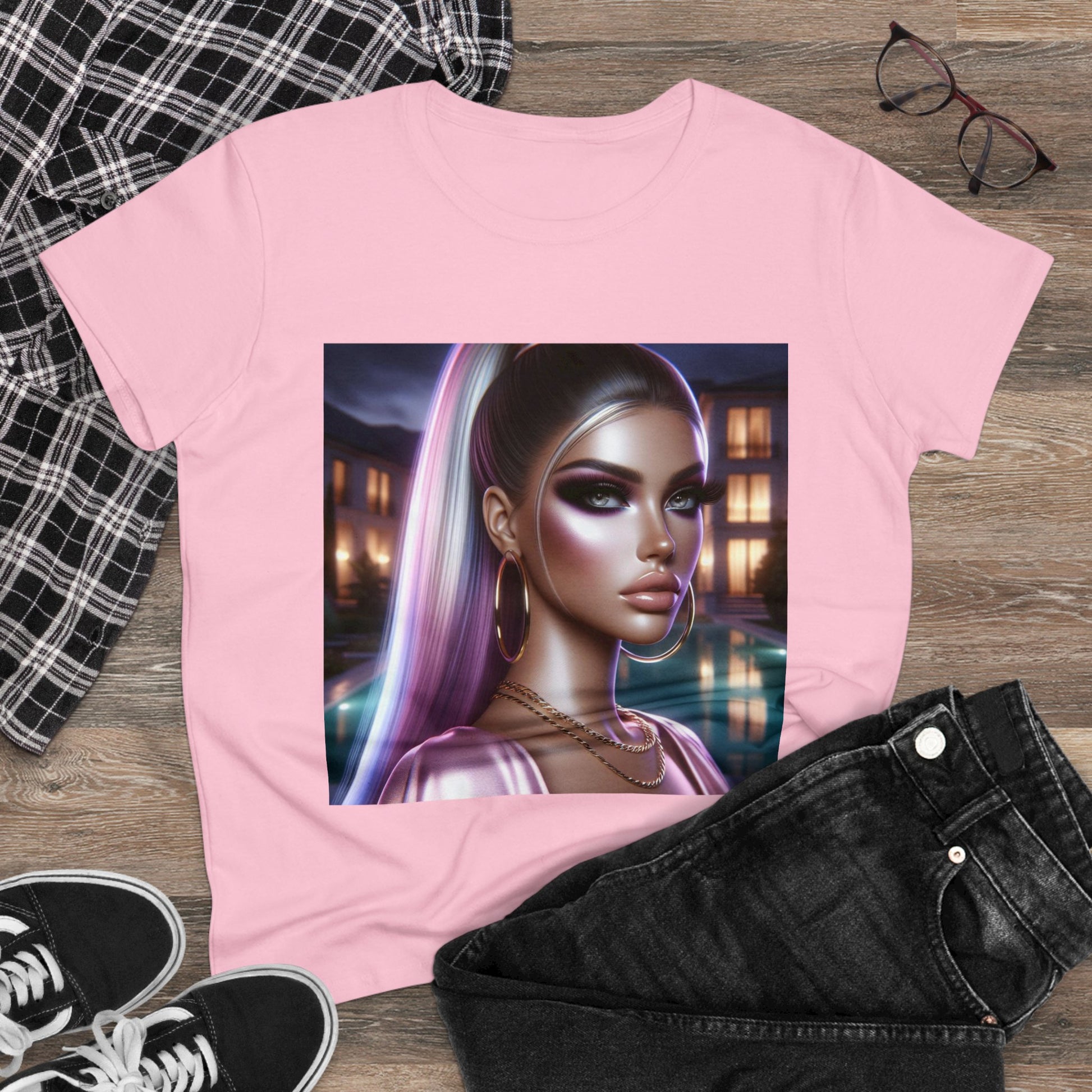 Pink at Night T-Shirt T-Shirt Printify   