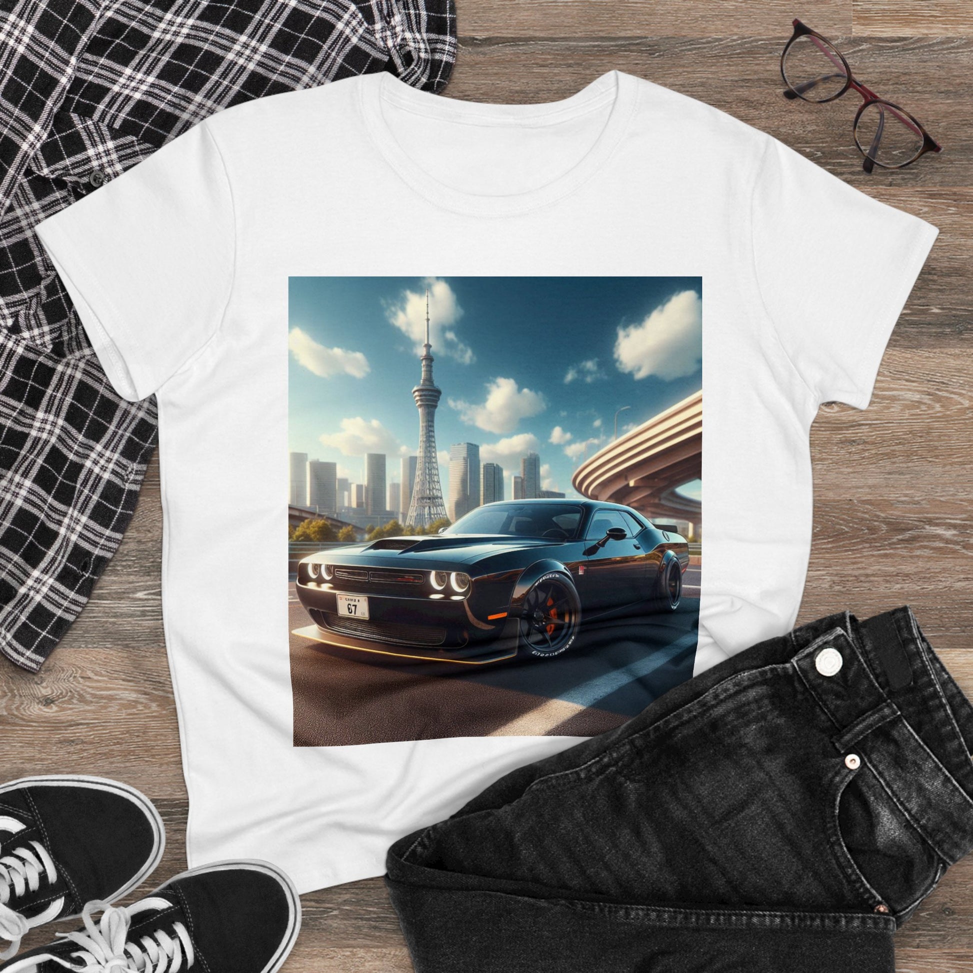 Black Challenger T-Shirt T-Shirt Printify   