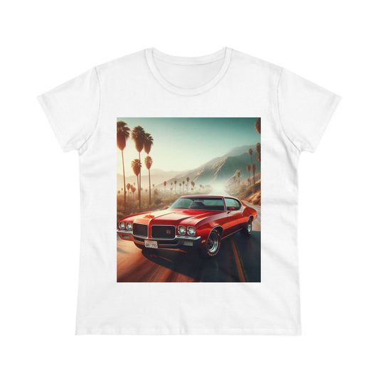 1972 Red Buick Gran Sport T-Shirt T-Shirt Printify White S 