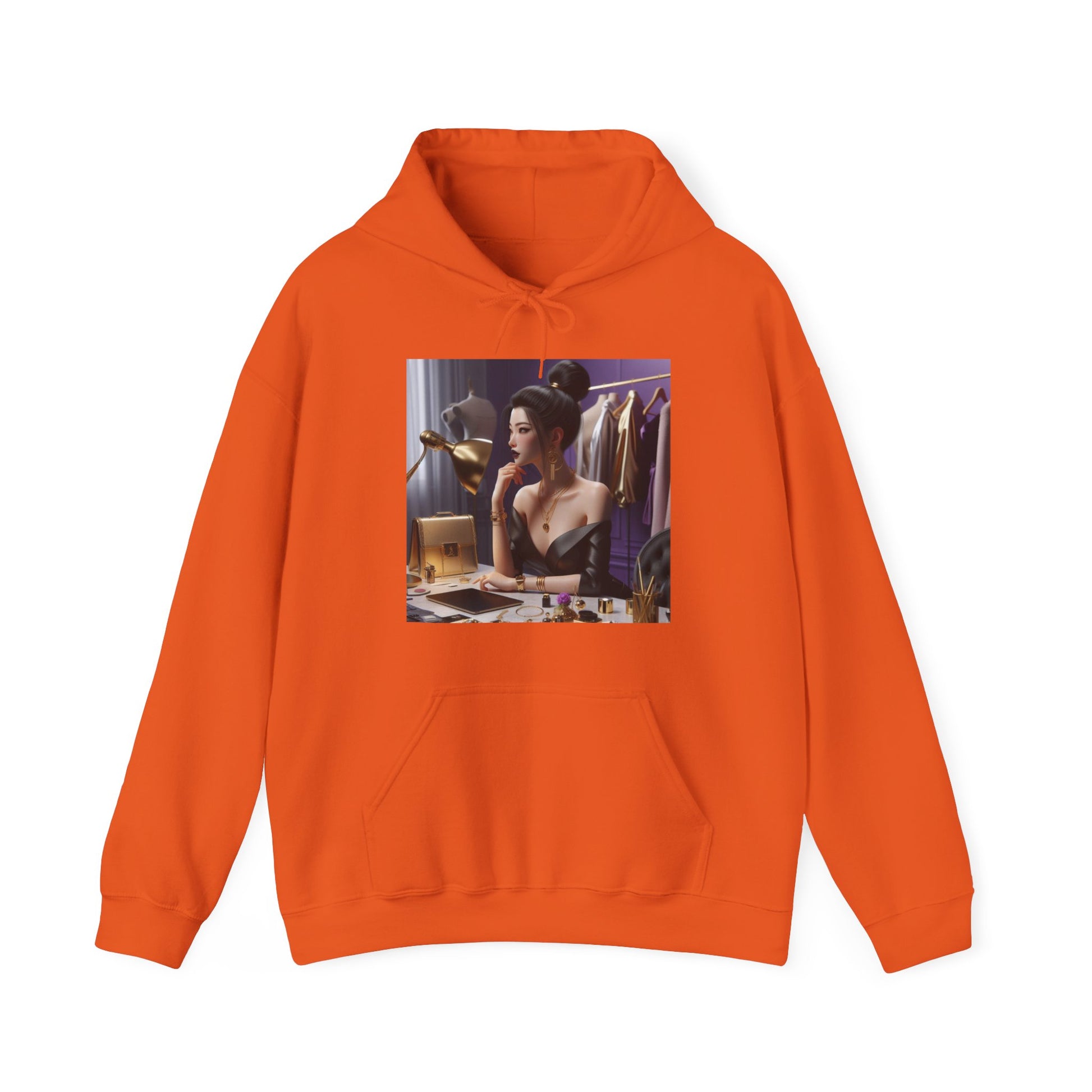 Fashion and Beauty Hoodie Hoodie Printify Orange S 