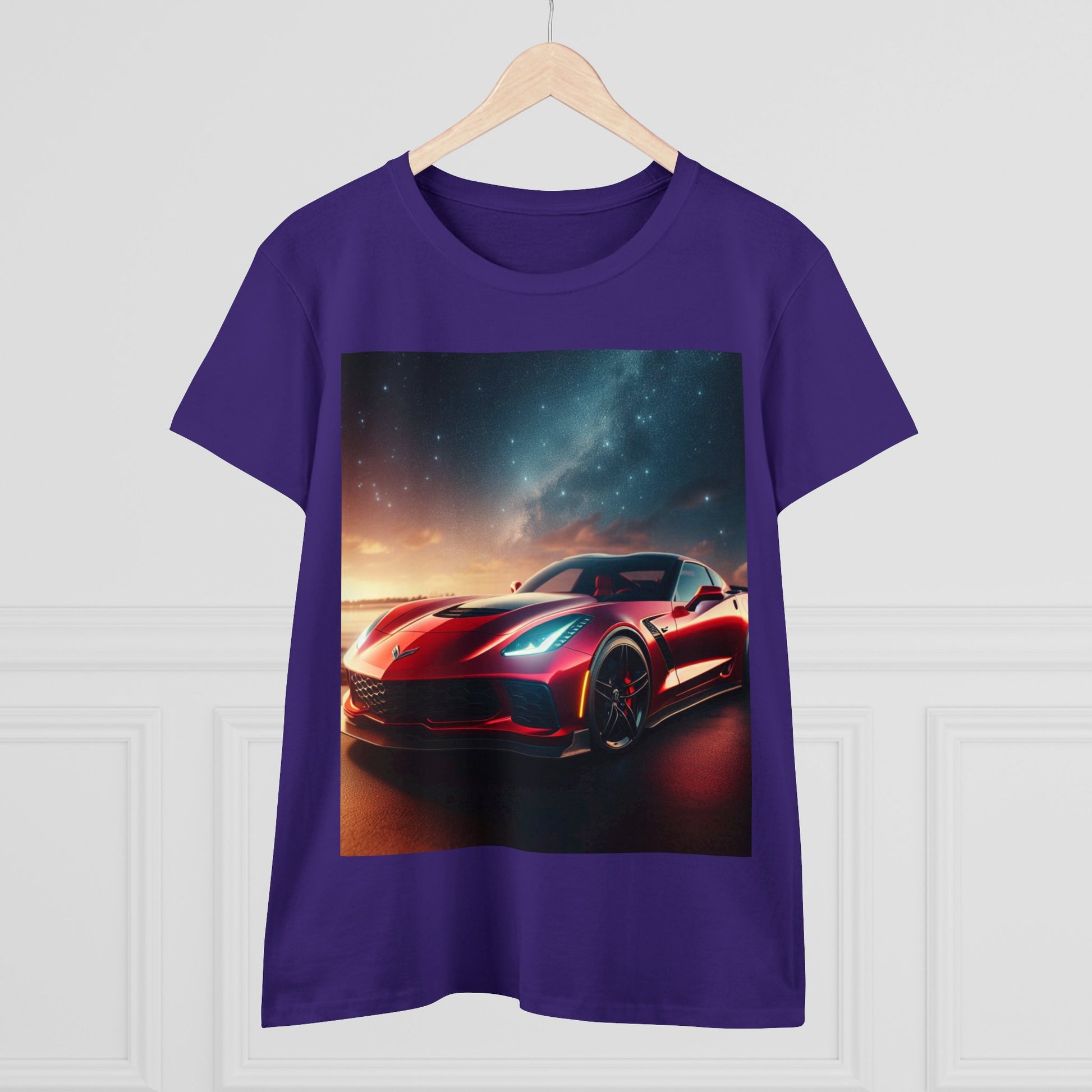 Red Corvette T-Shirt T-Shirt Printify   