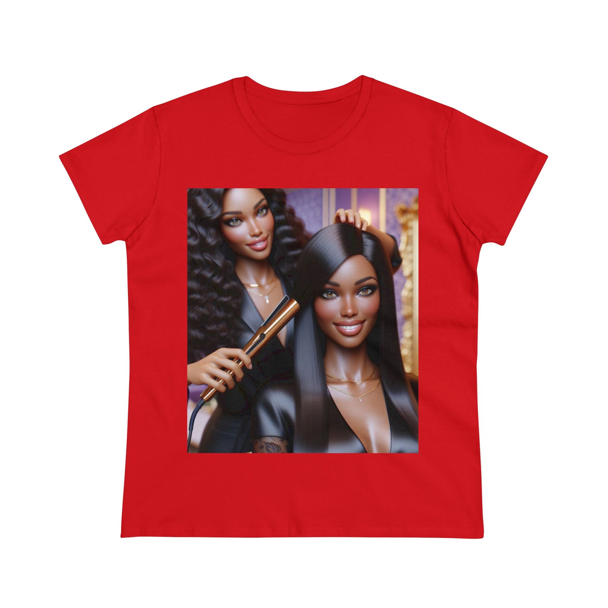 Hair Day T-Shirt T-Shirt Printify Red S 