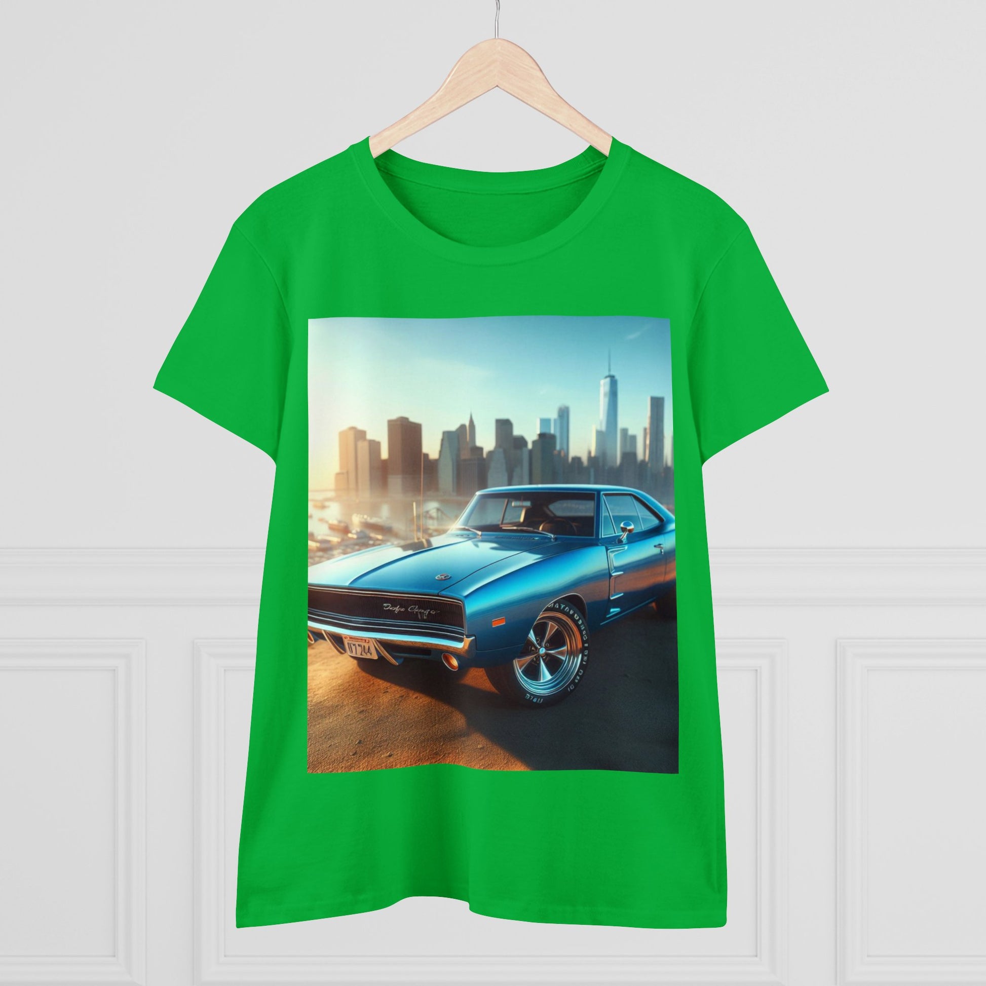 1970 Blue Dodge Charger T-Shirt T-Shirt Printify   