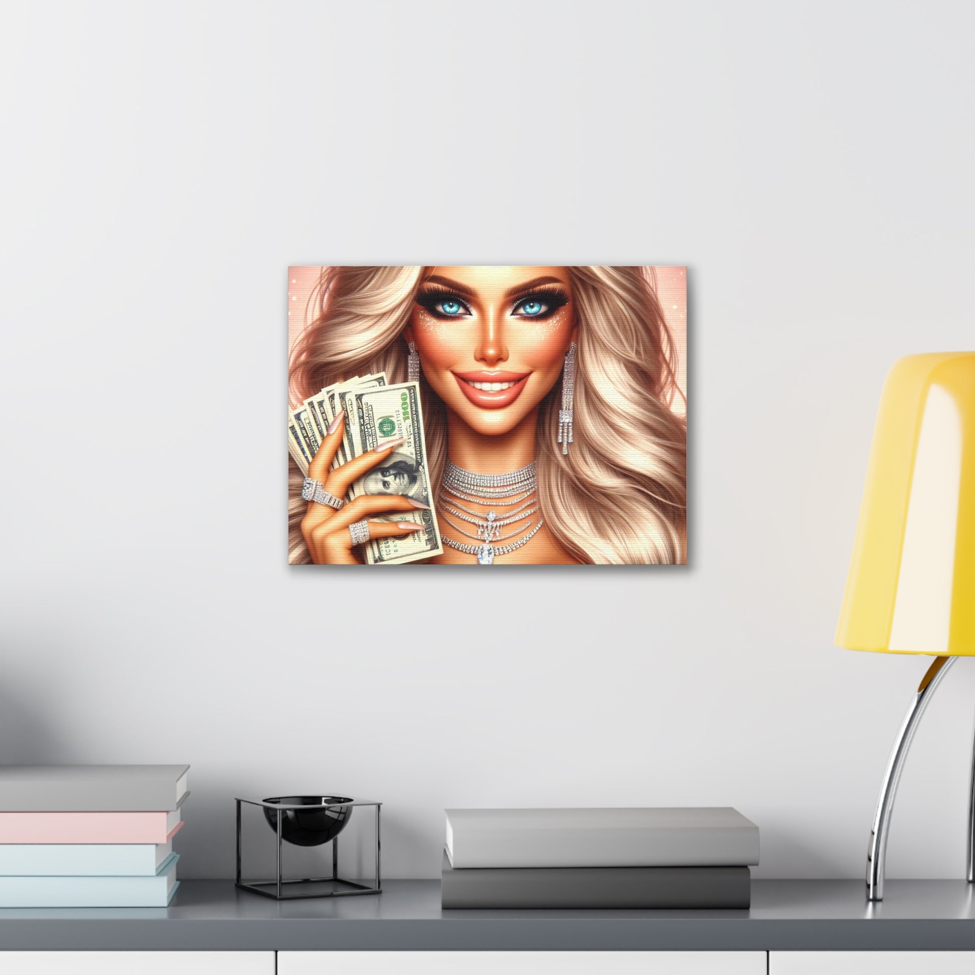 Money Talks Canvas Canvas Printify 16″ x 12″ (Horizontal) 0.75'' 