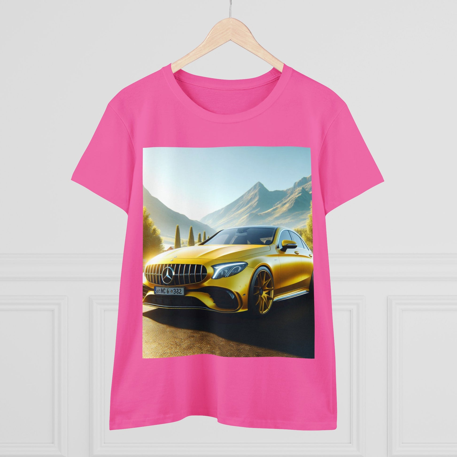 Yellow Mercedes T-Shirt T-Shirt Printify   