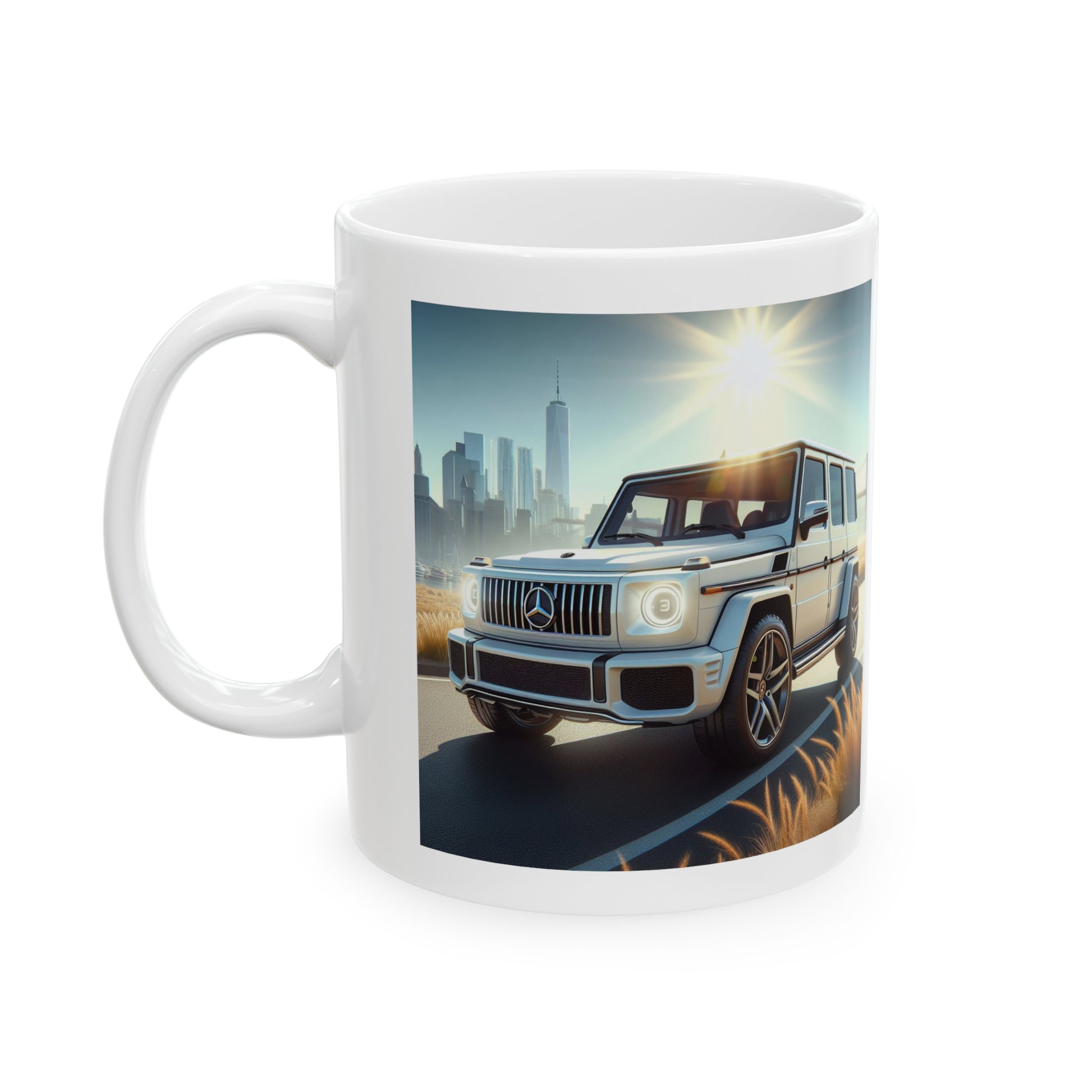 White G-Wagon Mug Mug Printify 11oz  