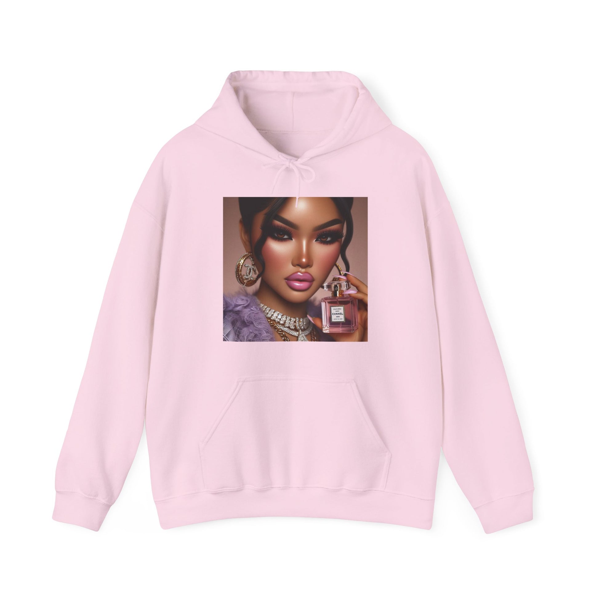 Chanel Please Hoodie Hoodie Printify Light Pink S 