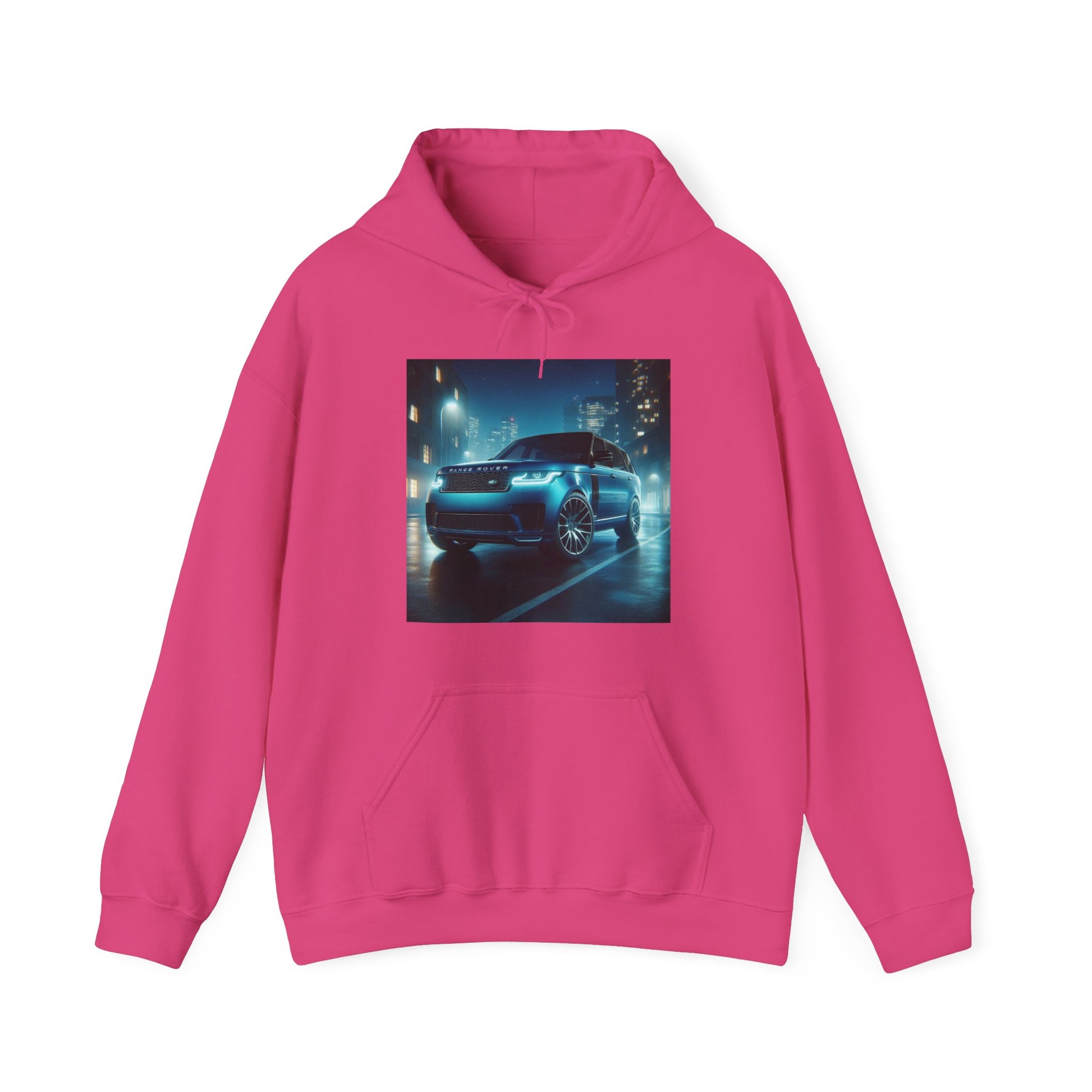 Blue Range Rover Hoodie Hoodie Printify Heliconia S 