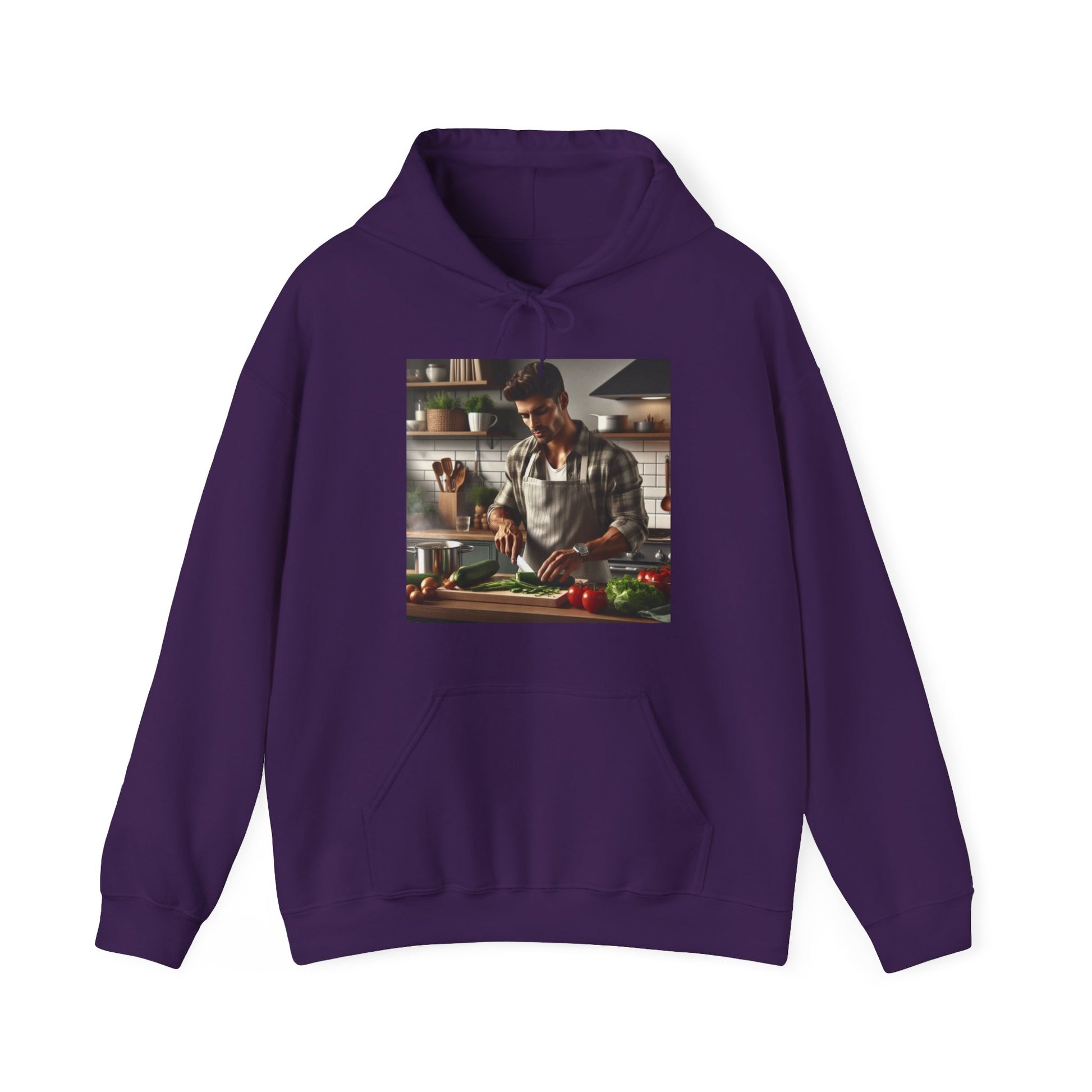 Dinner Time Hoodie Hoodie Printify Purple S 