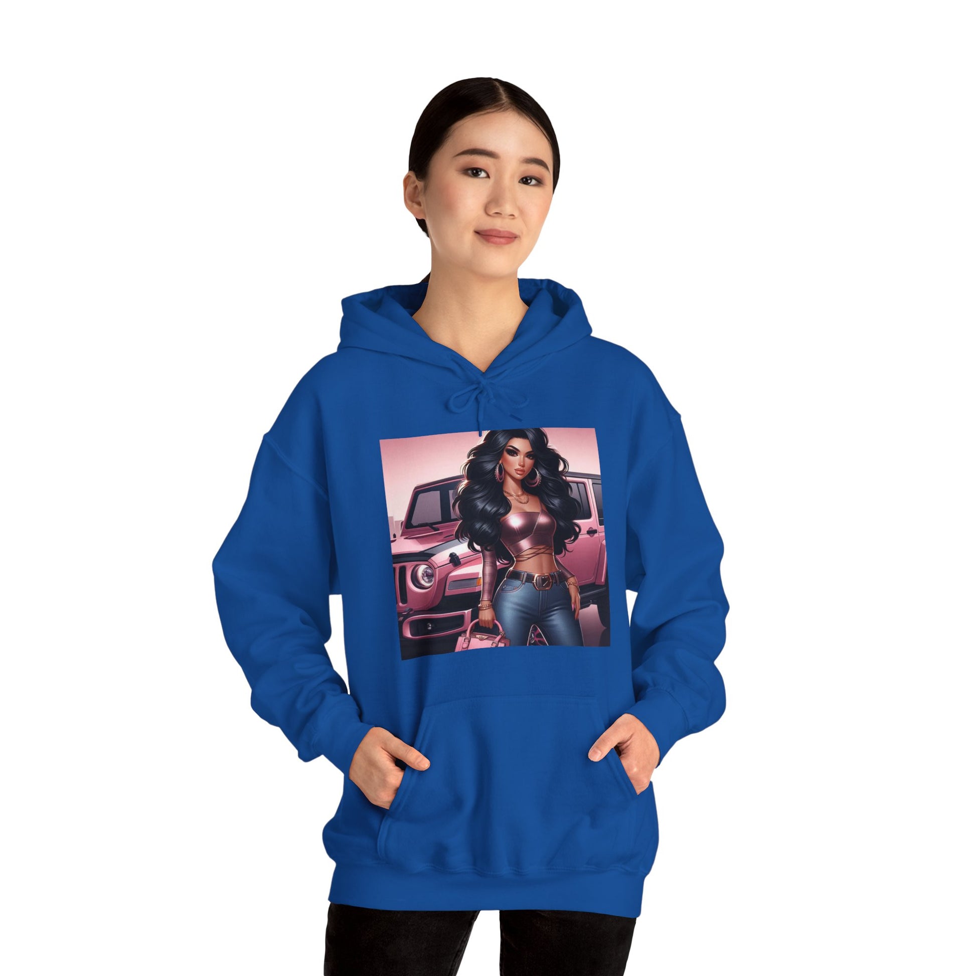 Pink Luxury Hoodie Hoodie Printify   