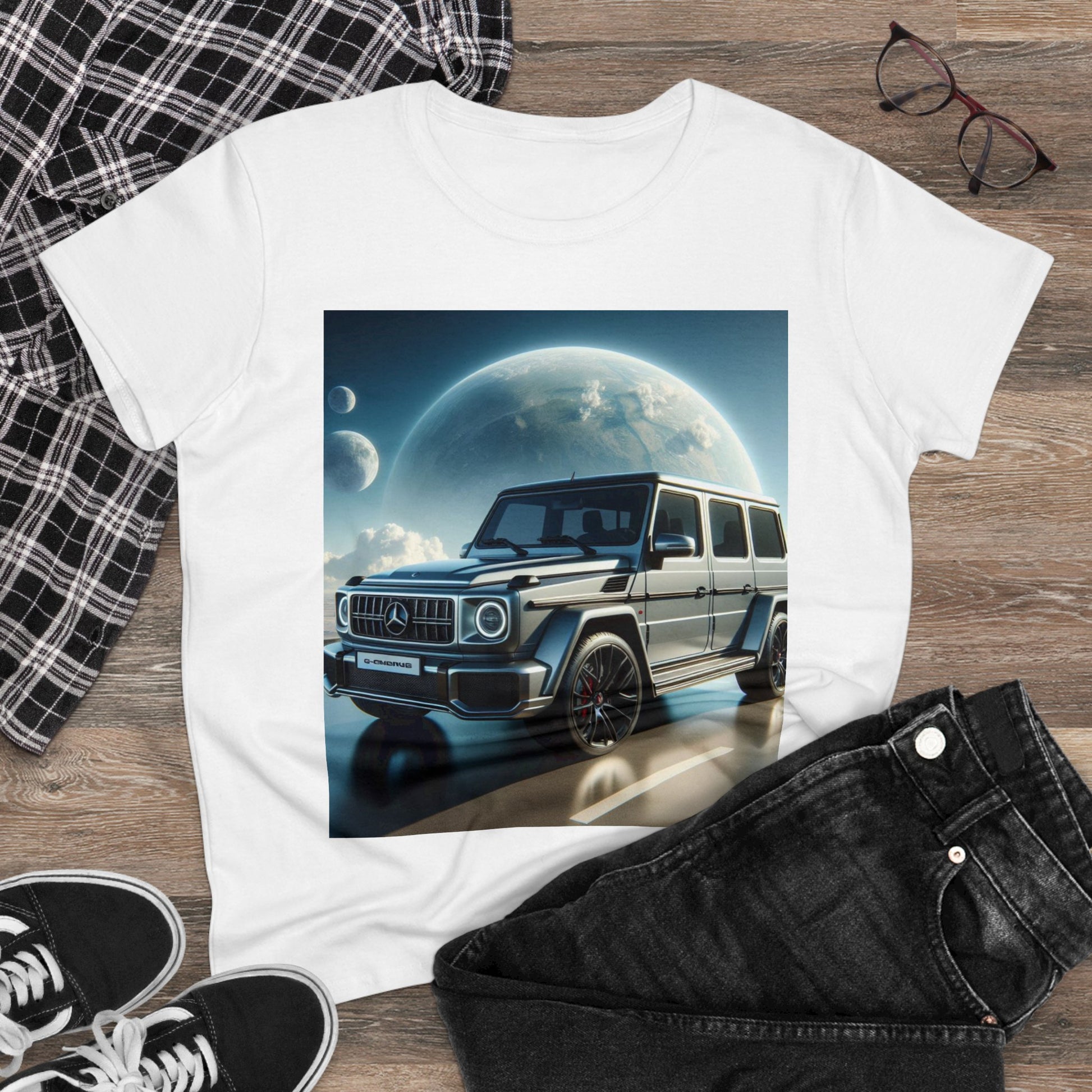 Silver G-Wagon T-Shirt T-Shirt Printify   